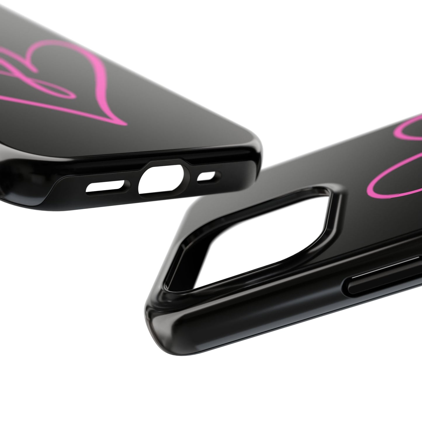 Intertwine pink hearts- Valentines day iPhone case- Romantic & stylish design