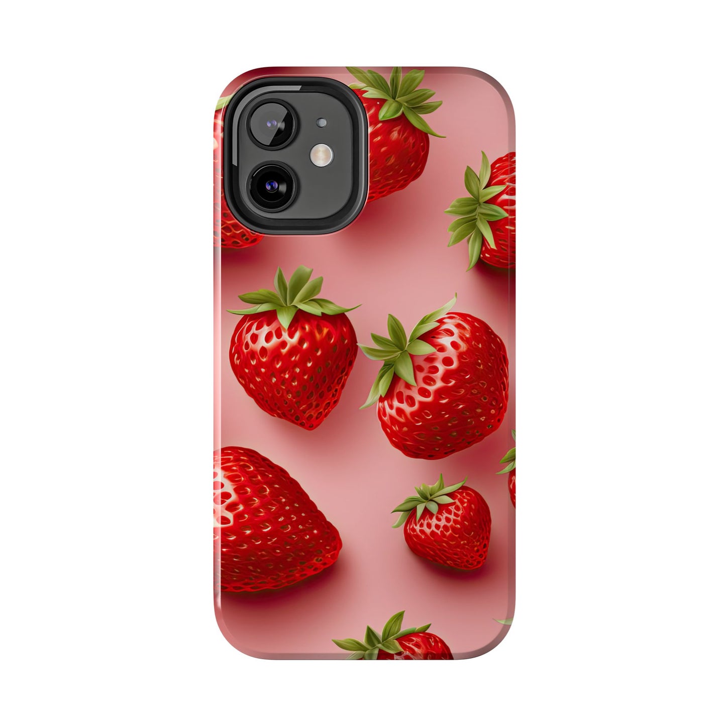 Strawberry dream summer aesthetics iPhone case. Compatible with iPhone models 11-16 Custom phone case for smartphones. design for Girls, Woman
