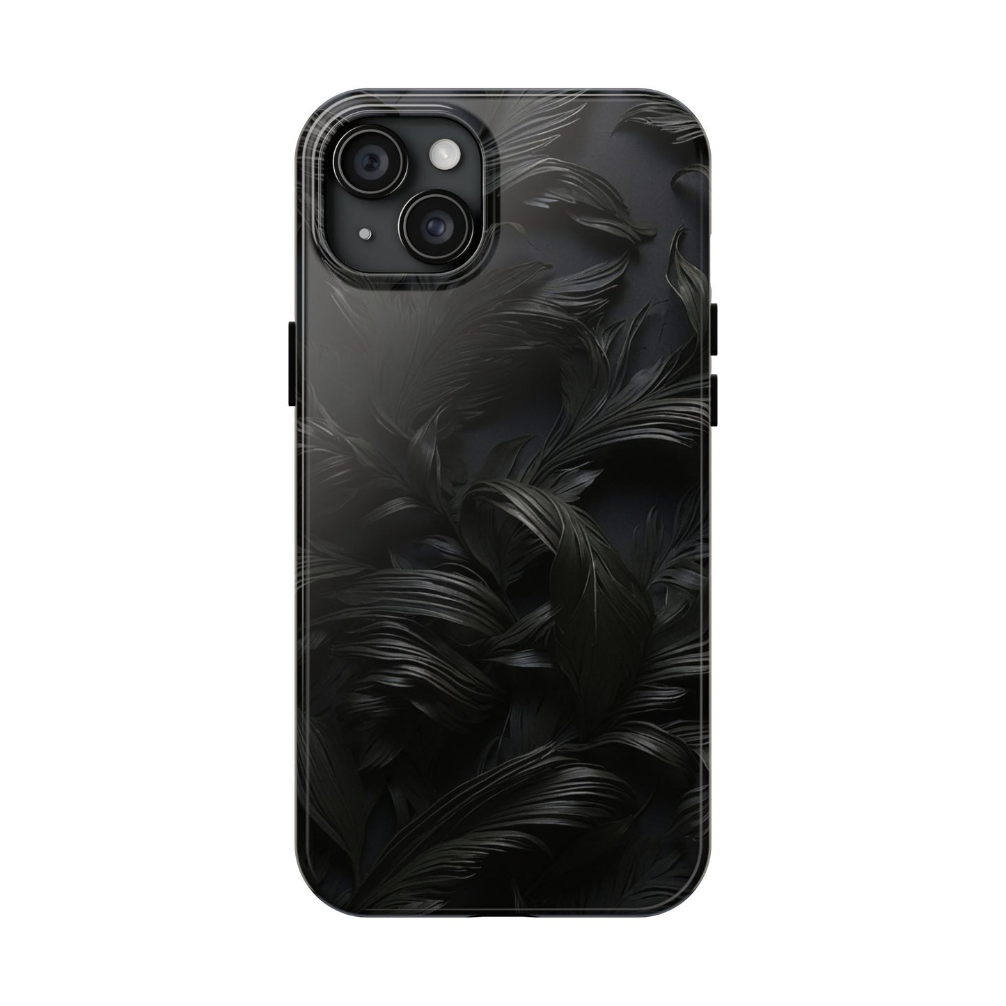 Black engraved Goth style Abstract Phone Case iPhone compatible