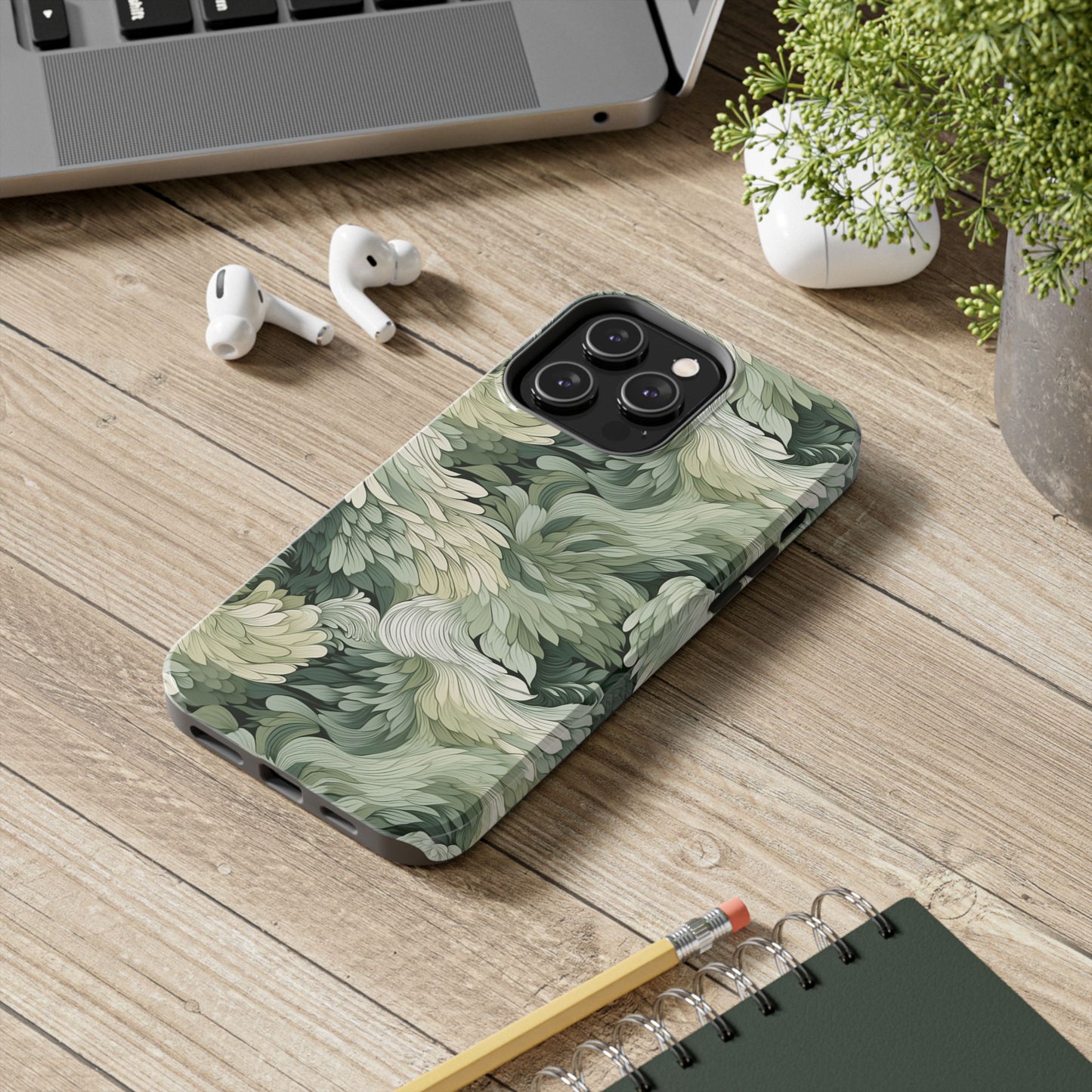 Vintage sage green Abstract Phone Case iPhone compatible
