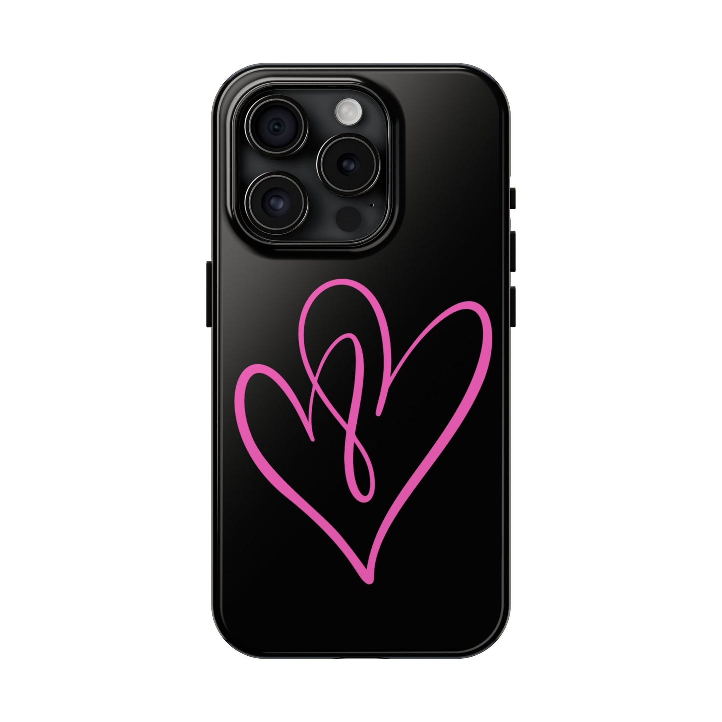 Intertwine pink hearts- Valentines day iPhone case- Romantic & stylish design