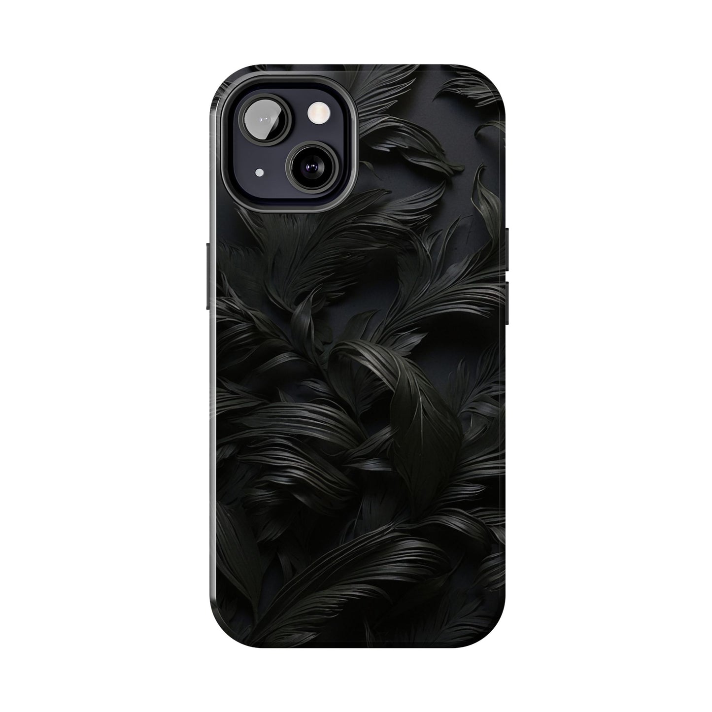 Black engraved Goth style Abstract Phone Case iPhone compatible