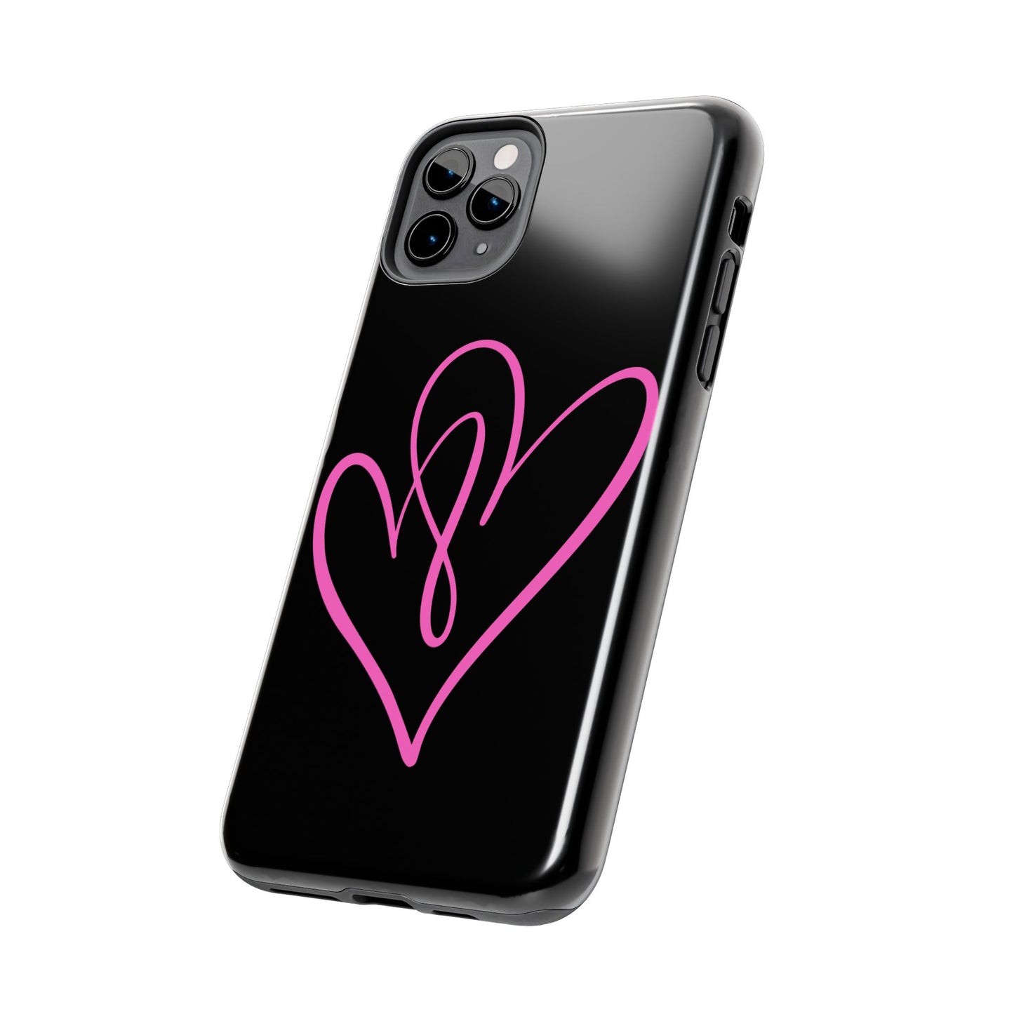 Intertwine pink hearts- Valentines day iPhone case- Romantic & stylish design
