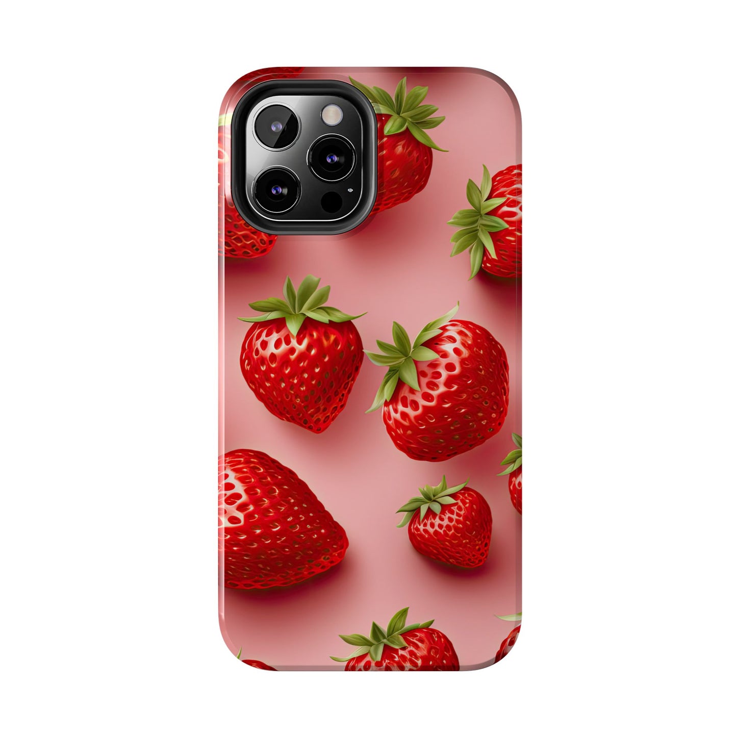 Strawberry dream summer aesthetics iPhone case. Compatible with iPhone models 11-16 Custom phone case for smartphones. design for Girls, Woman