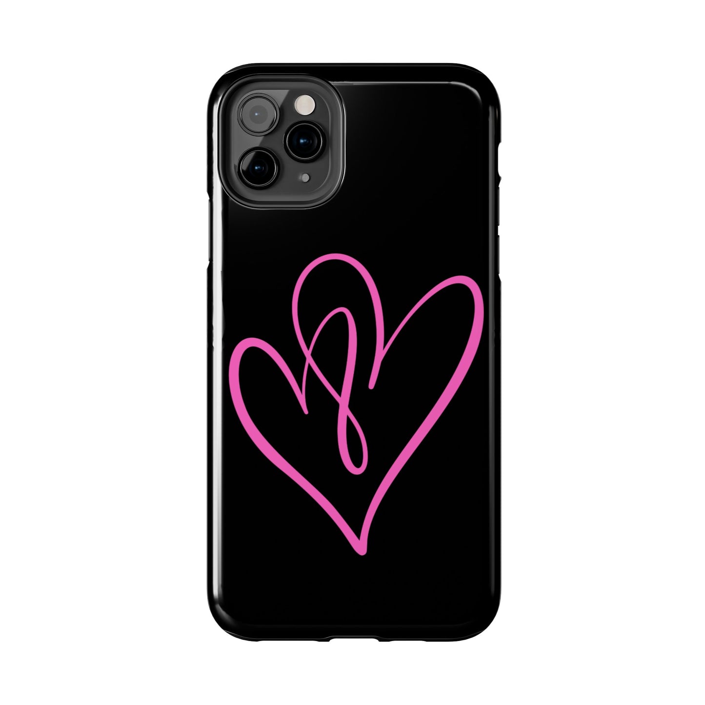 Intertwine pink hearts- Valentines day iPhone case- Romantic & stylish design