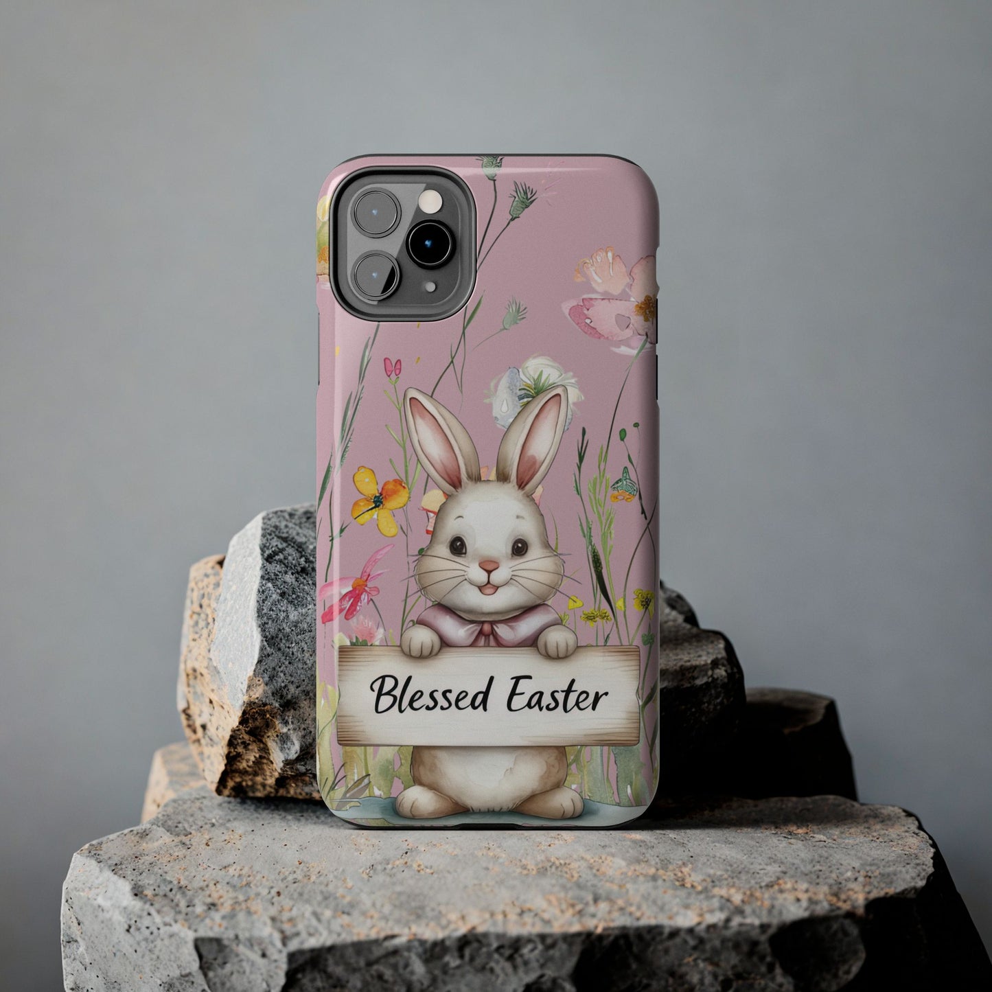 Spring blessed Easter bunny Phone Case iPhone compatible