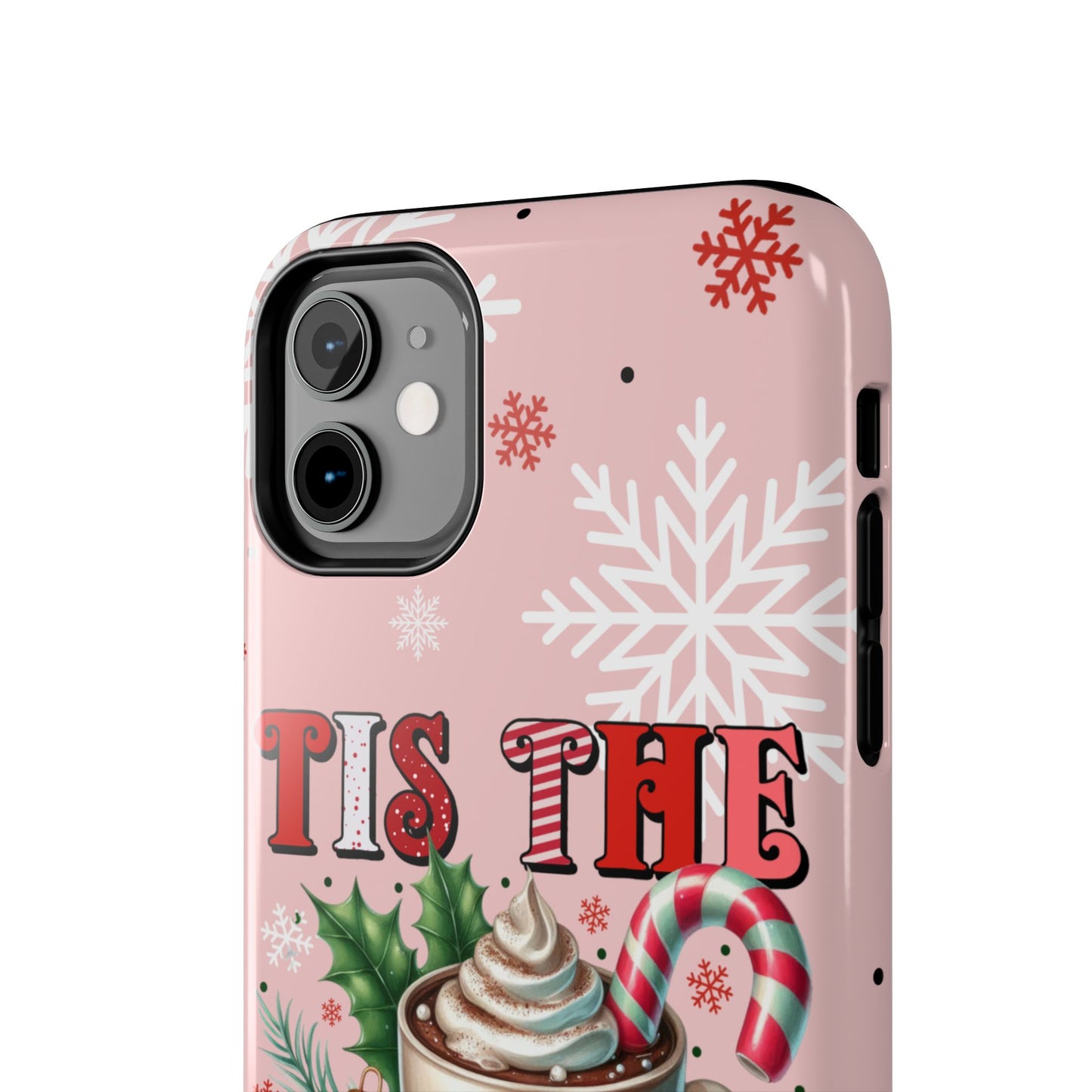 Candy Canes & Coco Christmas iPhone 16 Case, Christmas iPhone Cover, Festive Holiday Accessory, Cute Xmas Phone Protector, Winter Santa Tech