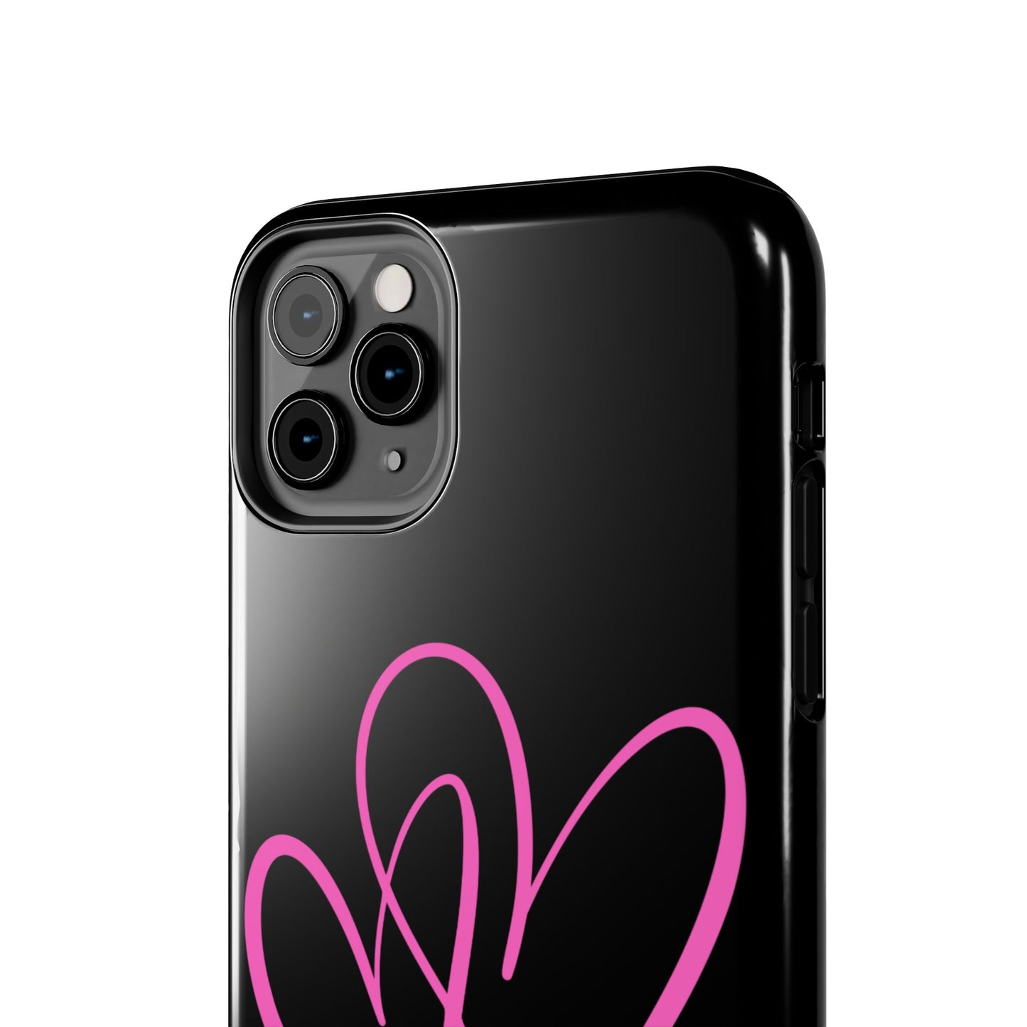Intertwine pink hearts- Valentines day iPhone case- Romantic & stylish design