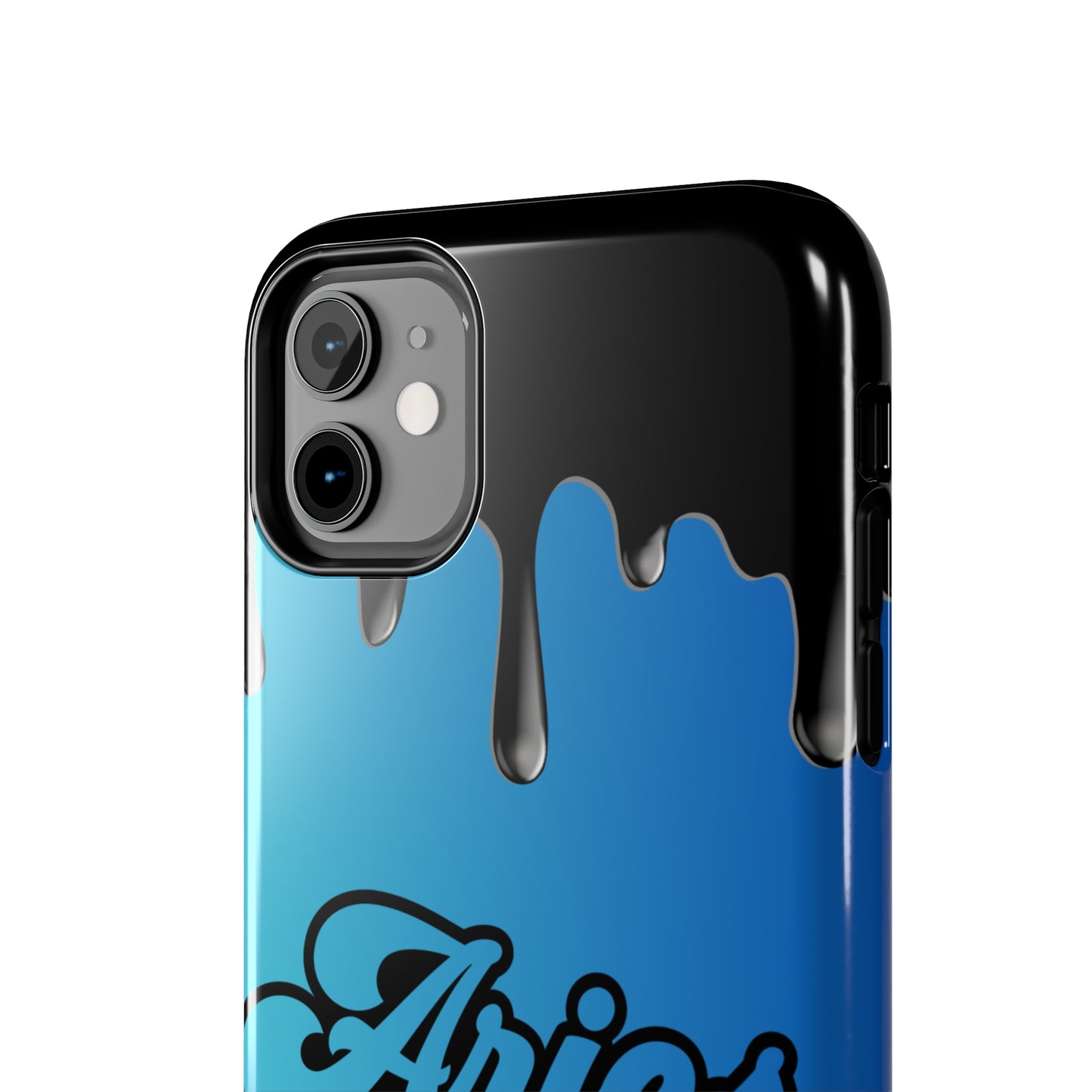 Blue drip Aries IPhone case