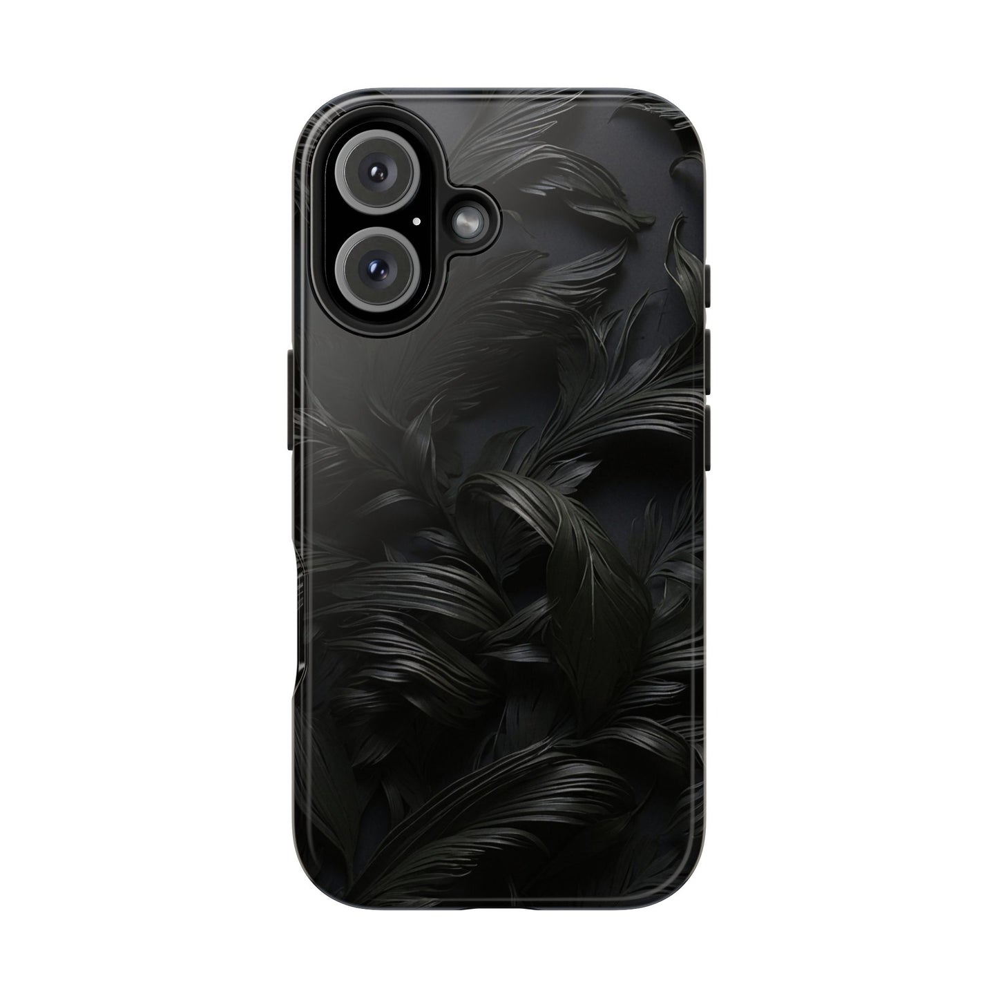 Black engraved Goth style Abstract Phone Case iPhone compatible