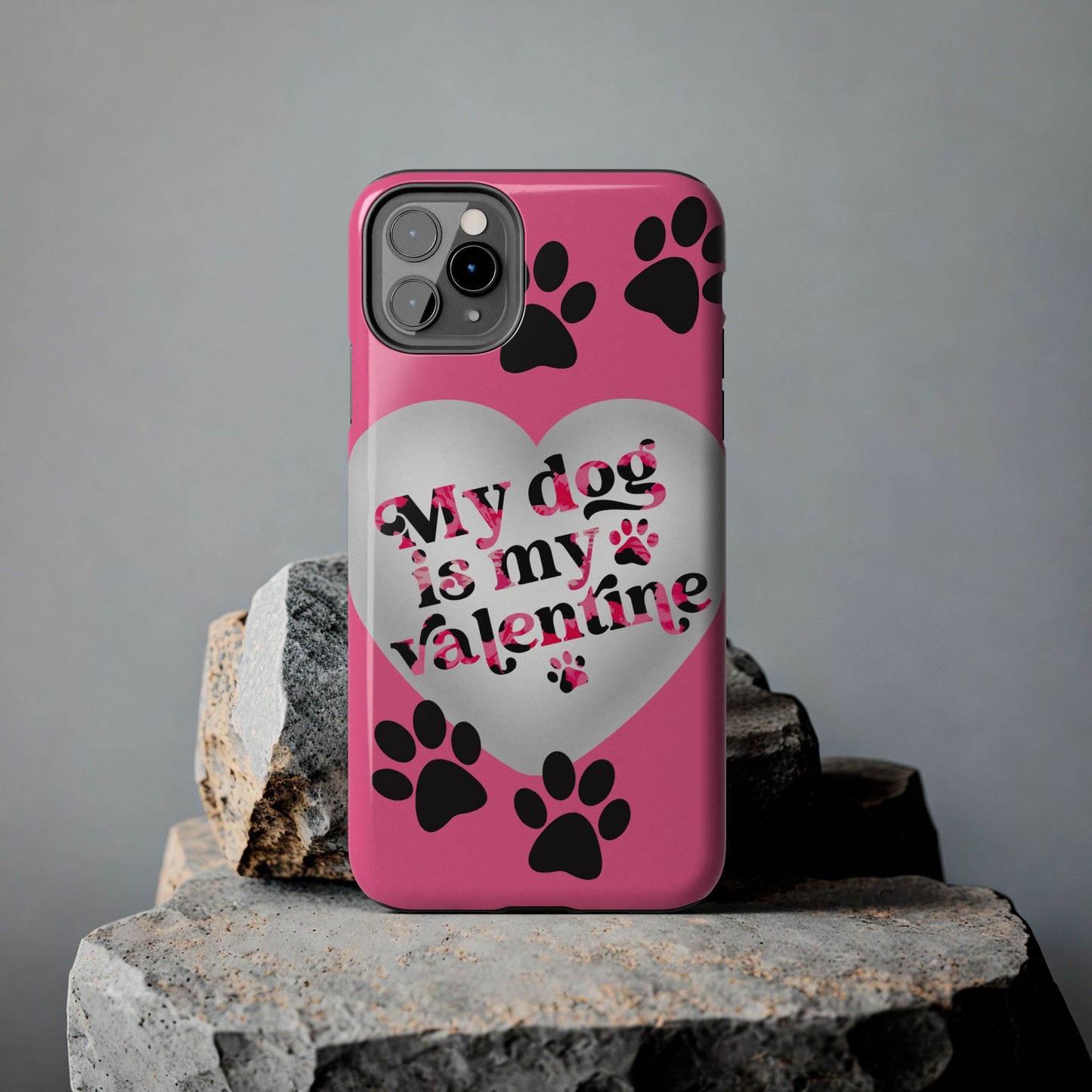 My dog is my Valentines-Valentines day iPhone case- Dog lover accessory