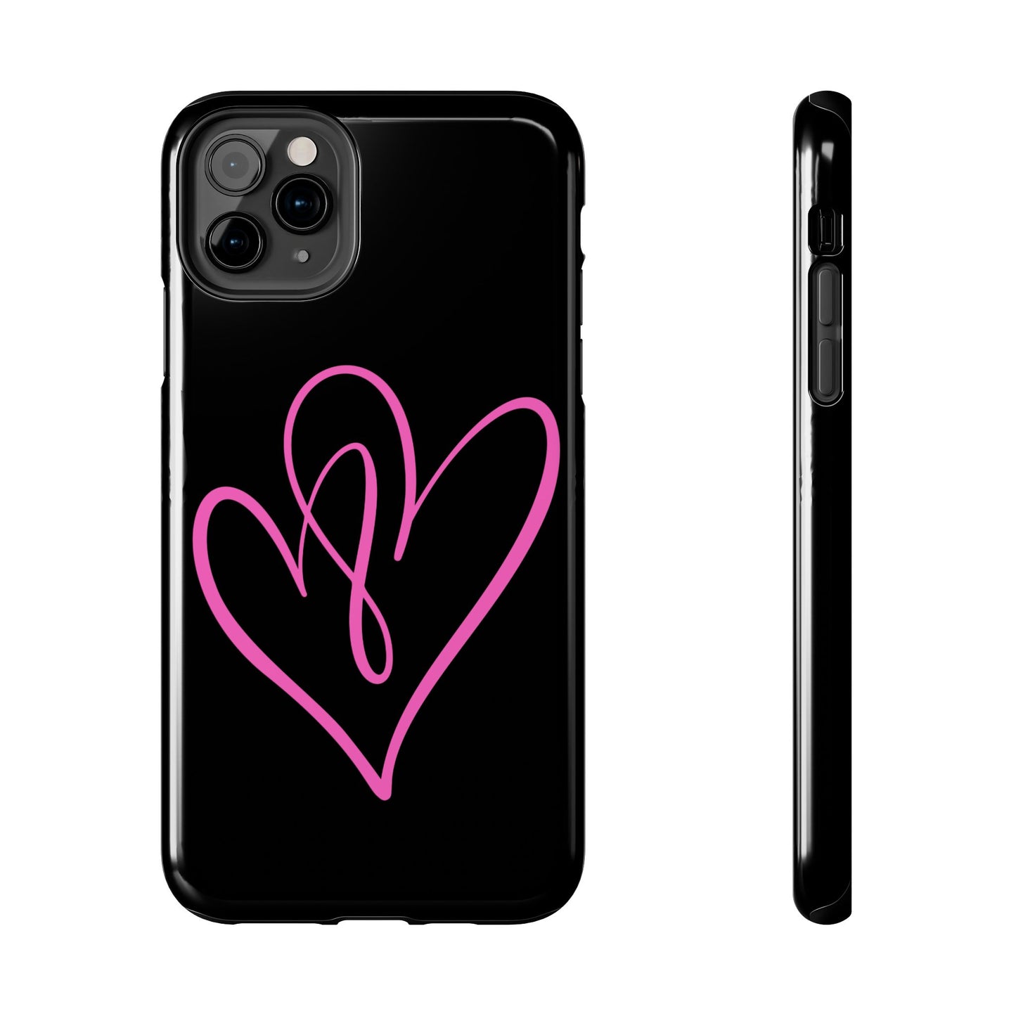 Intertwine pink hearts- Valentines day iPhone case- Romantic & stylish design