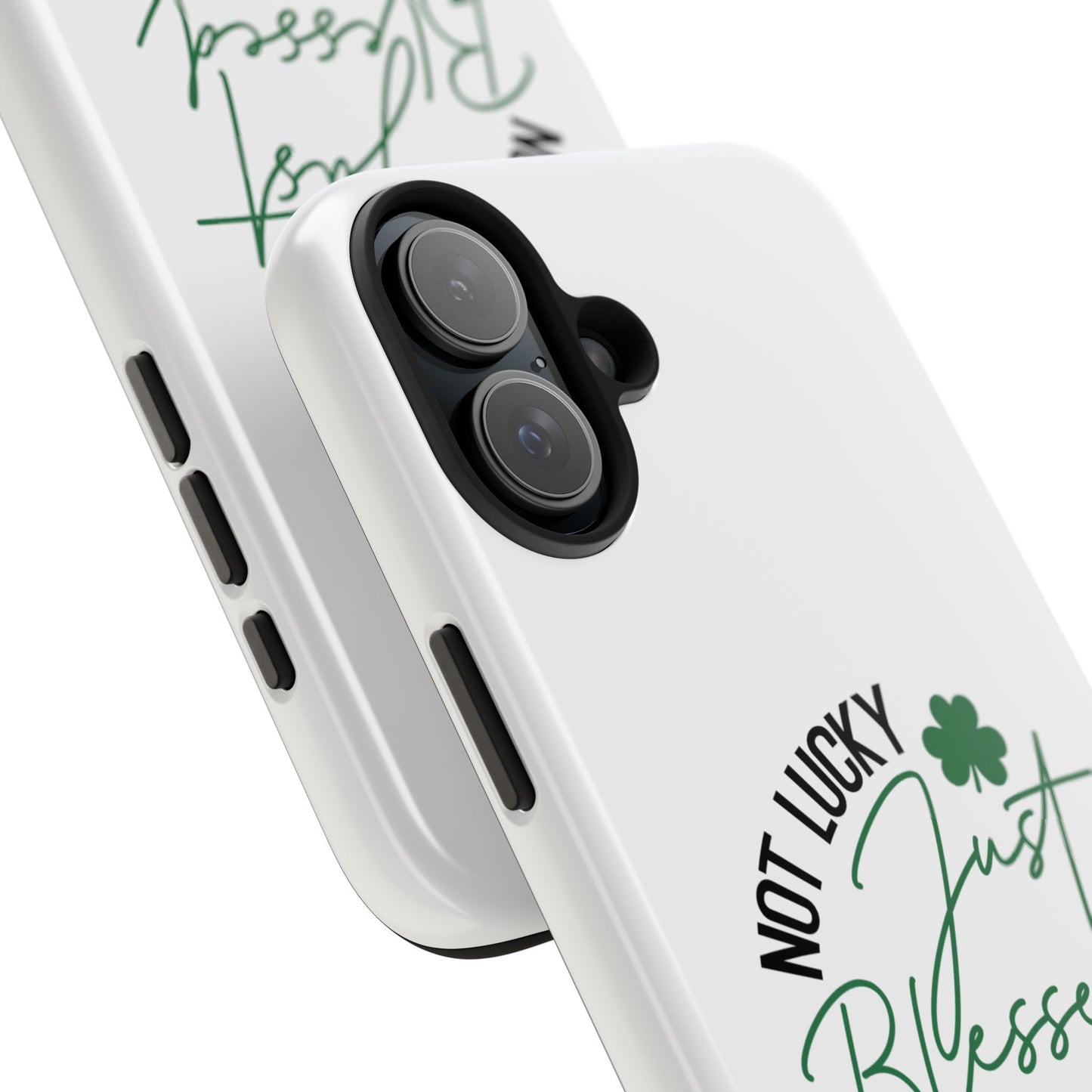 St.Patty's Phone Case-Not lucky, just blessed- iPhone compatible