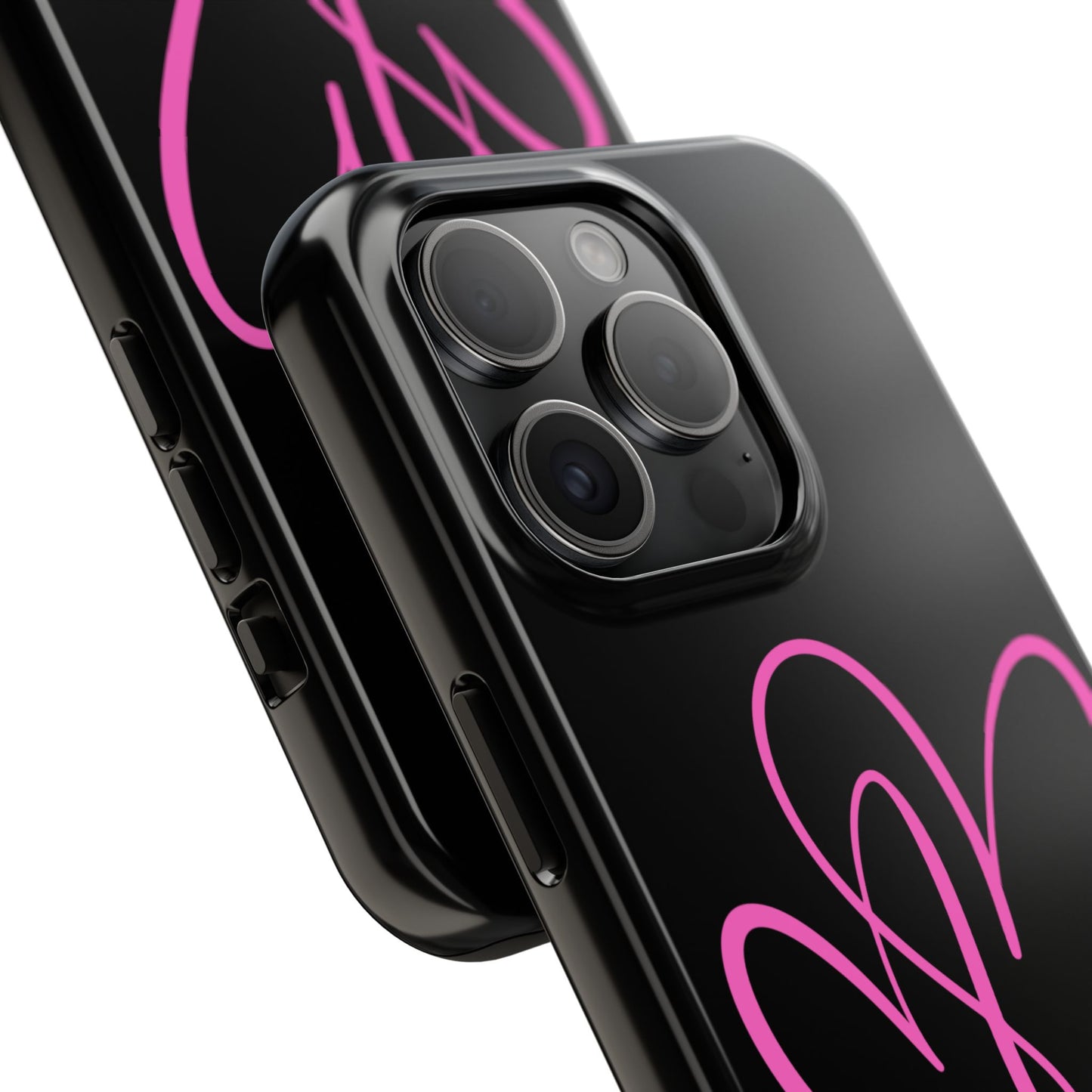 Intertwine pink hearts- Valentines day iPhone case- Romantic & stylish design