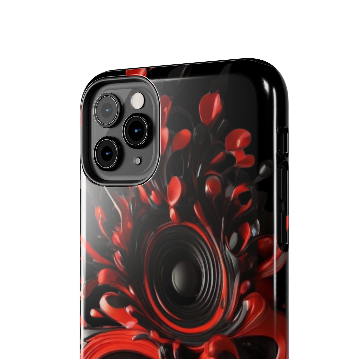 Red & Black Abstract Phone Case iPhone compatible