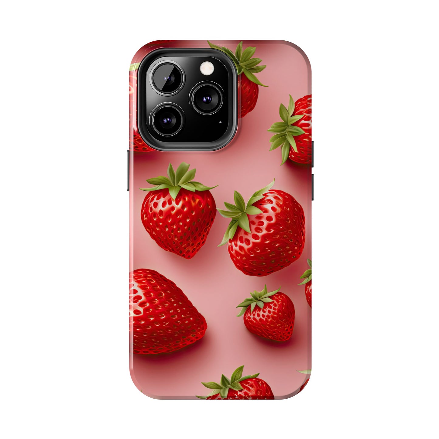 Strawberry dream summer aesthetics iPhone case. Compatible with iPhone models 11-16 Custom phone case for smartphones. design for Girls, Woman