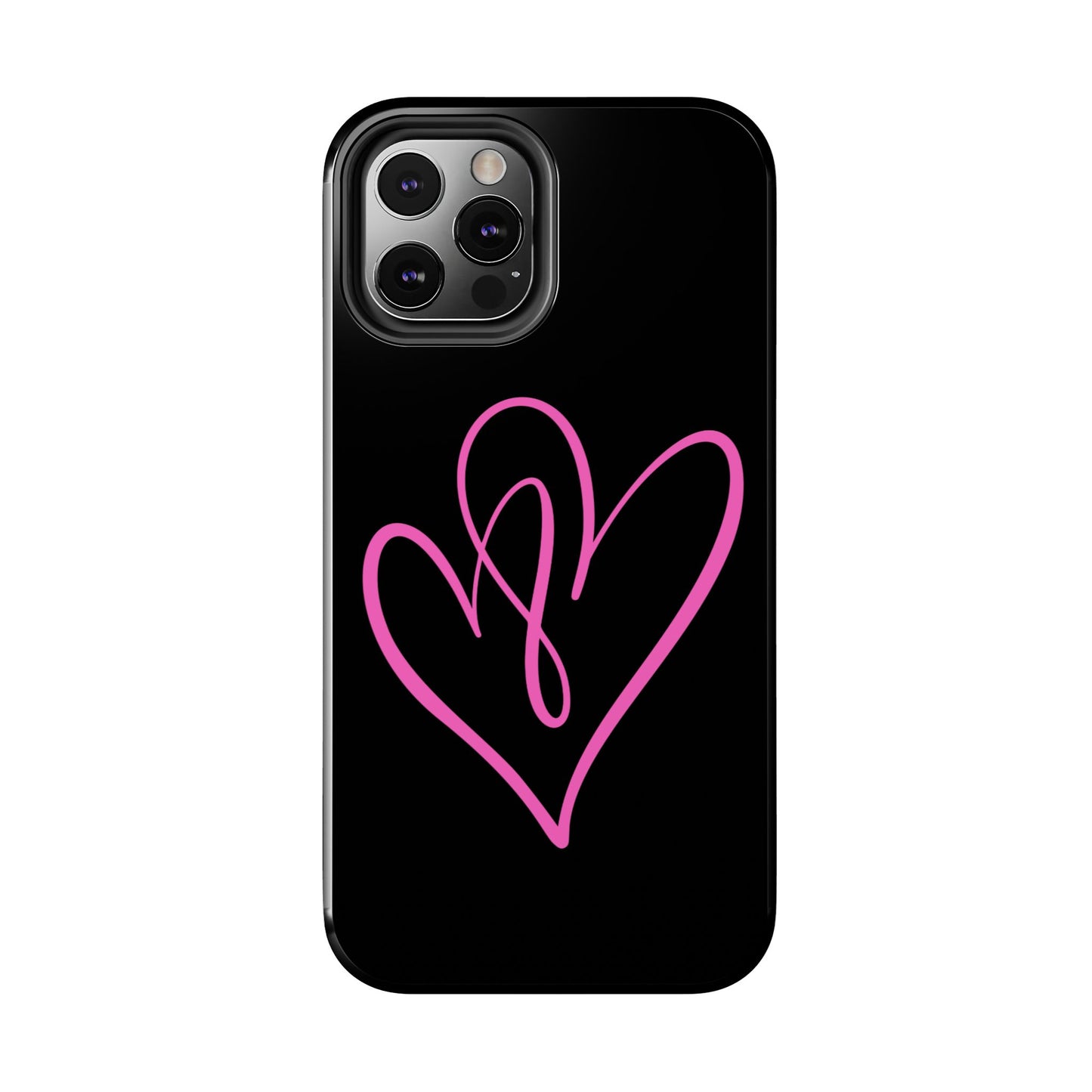 Intertwine pink hearts- Valentines day iPhone case- Romantic & stylish design