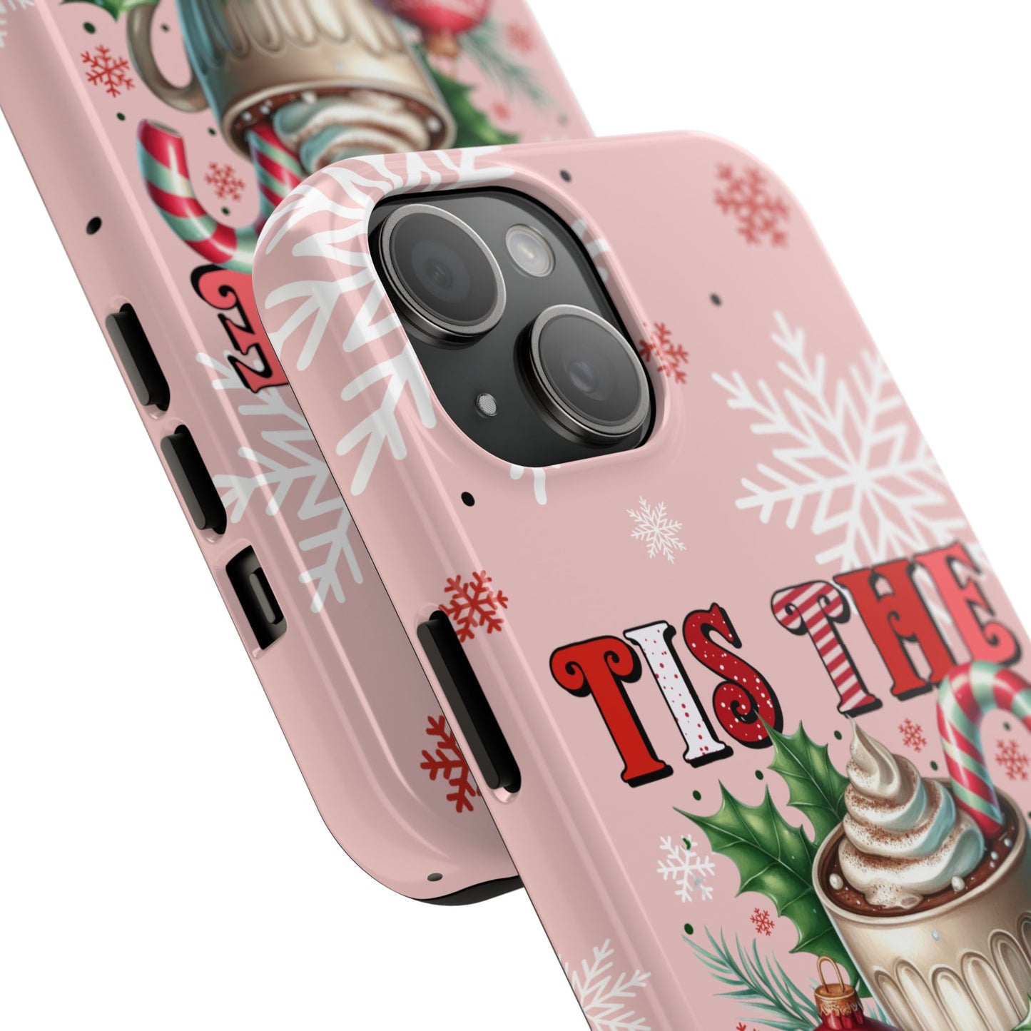 Candy Canes & Coco Christmas iPhone 16 Case, Christmas iPhone Cover, Festive Holiday Accessory, Cute Xmas Phone Protector, Winter Santa Tech