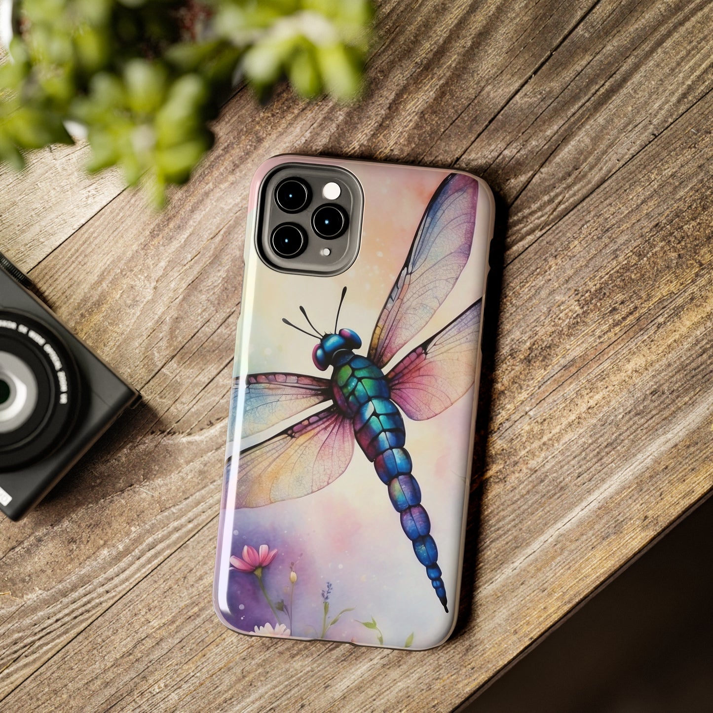 Dragonfly watercolor/ Tough Phone Case/ Nature