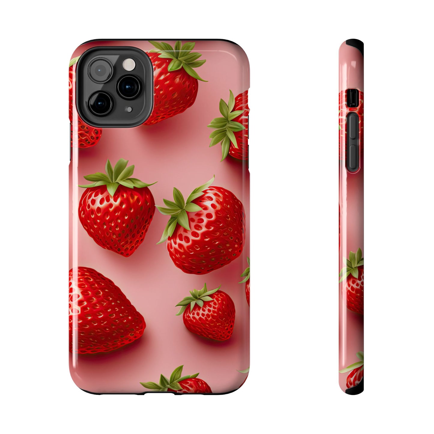 Strawberry dream summer aesthetics iPhone case. Compatible with iPhone models 11-16 Custom phone case for smartphones. design for Girls, Woman