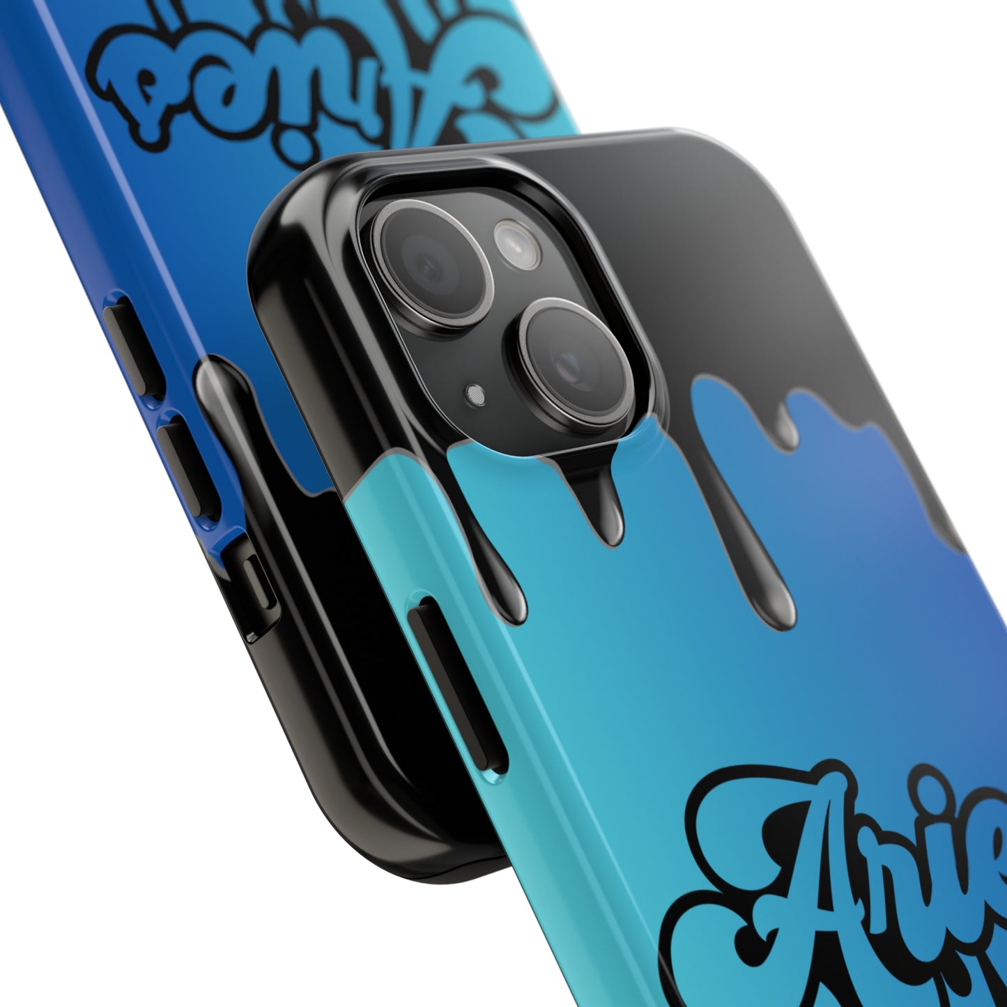 Blue drip Aries IPhone case