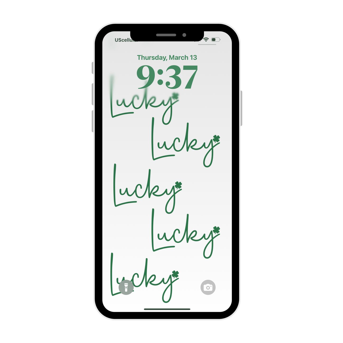 Lucky Patrick's Day wallpaper iPhone lock screen art digital download