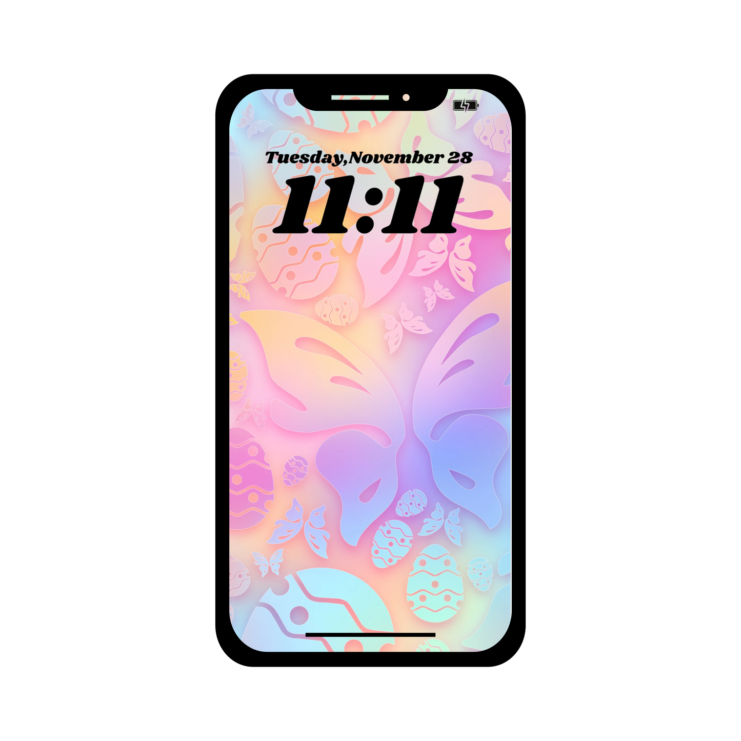 Spring pastel phone wallpaper iPhone lock screen art digital download