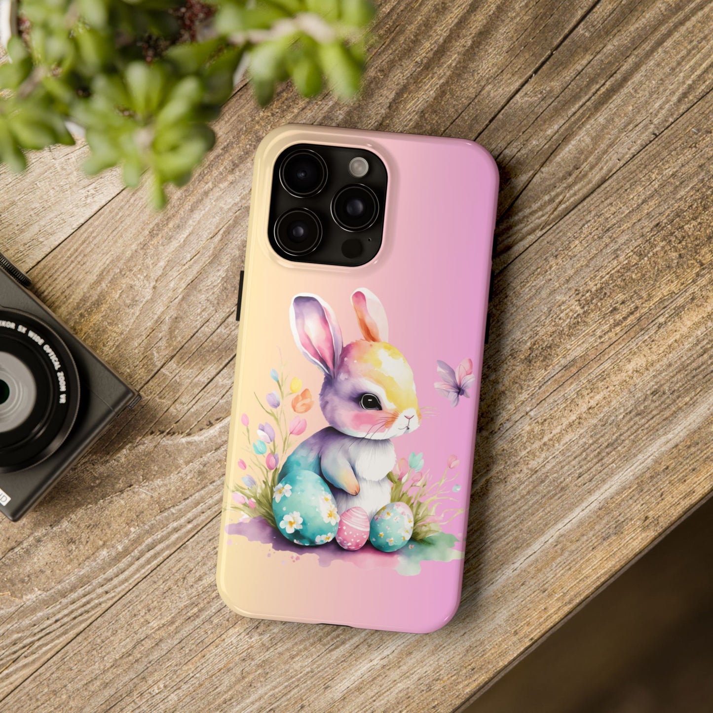 Pastel Spring Easter bunny Phone Case iPhone compatible