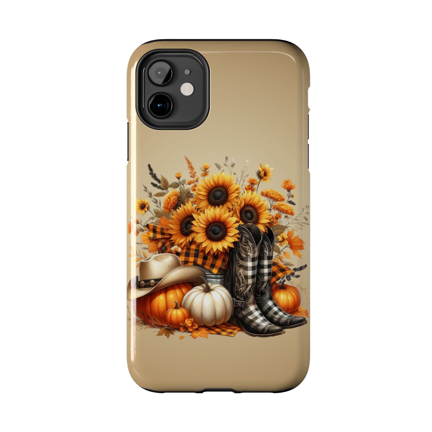 Cute fall cowgirl, fall iPhone Cover, Festive Holiday Accessory, Cute fall Phone Protector, seasonal Tech