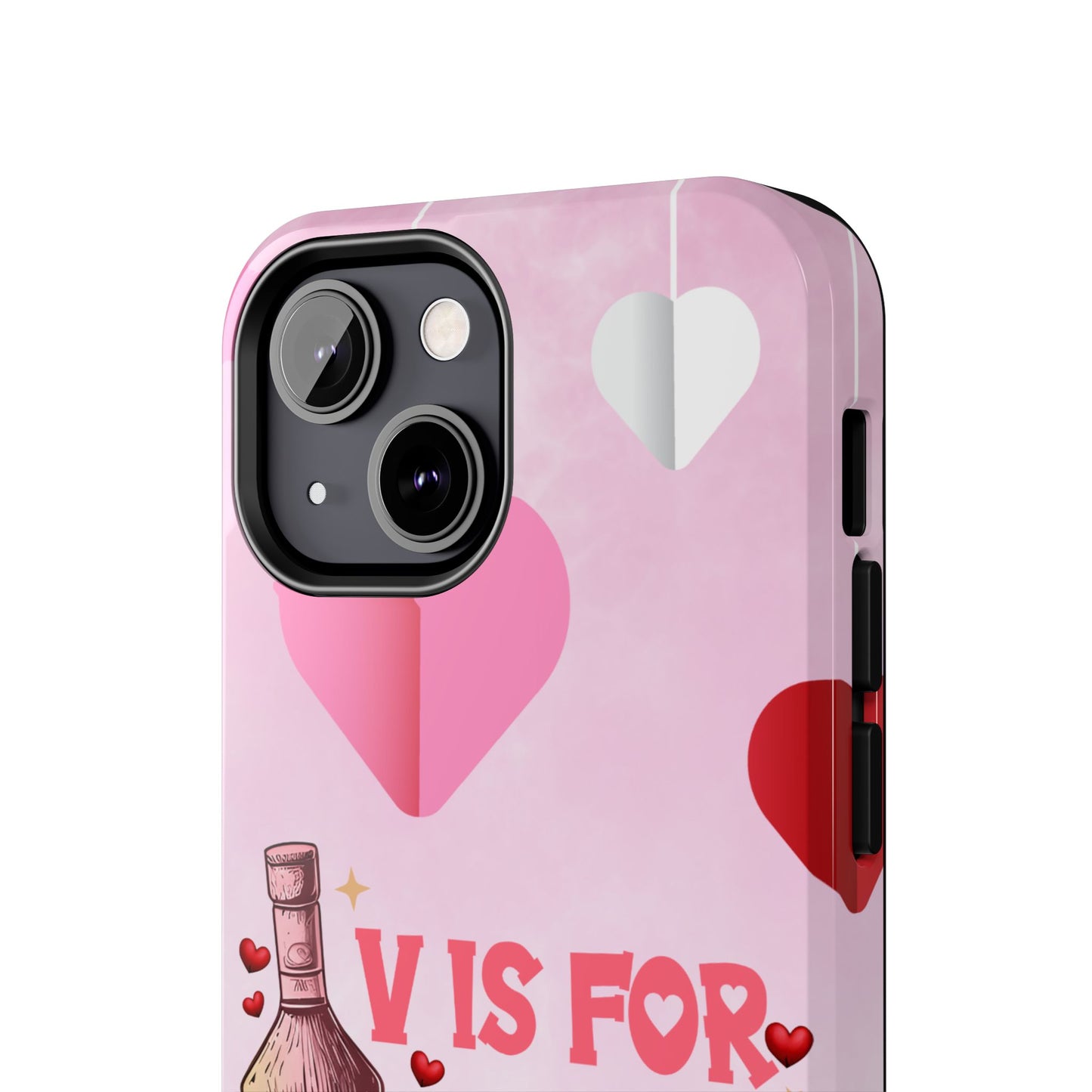 V is for Vodka-Valentines day iPhone case- sarcastic & stylish design