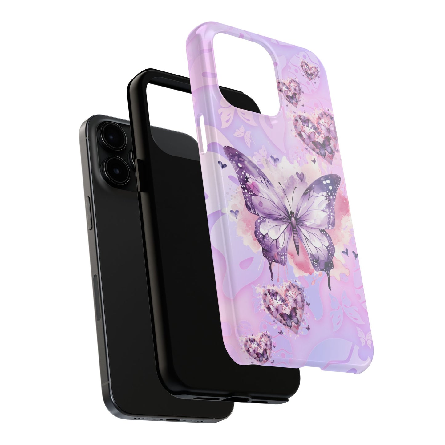 Purple butterfly bliss Phone Case iPhone compatible