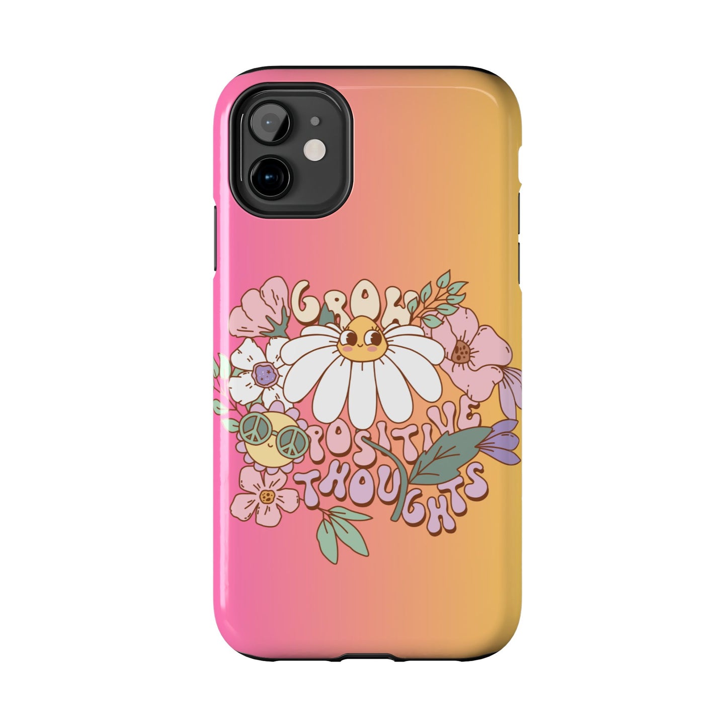 Grow positive thoughts Phone Case iPhone compatible