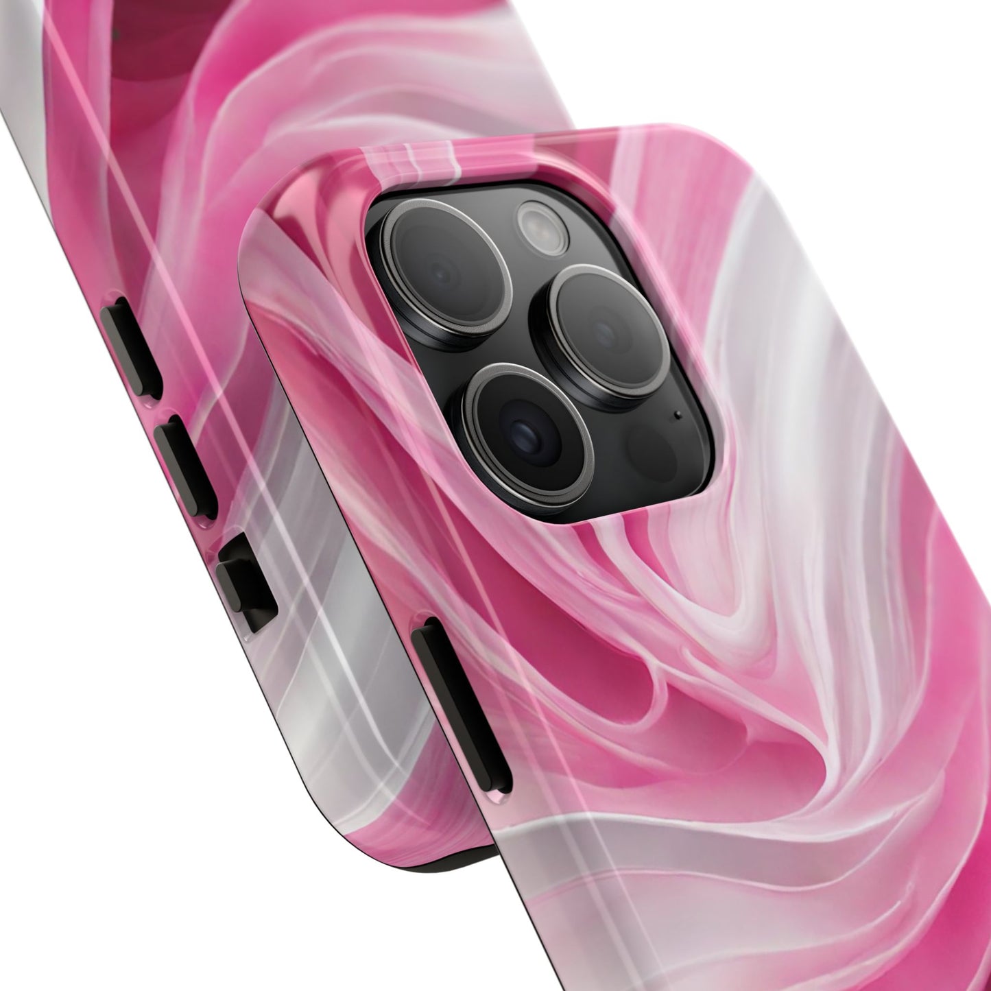 Pink & white wave-abstract iPhone case-phone accessories