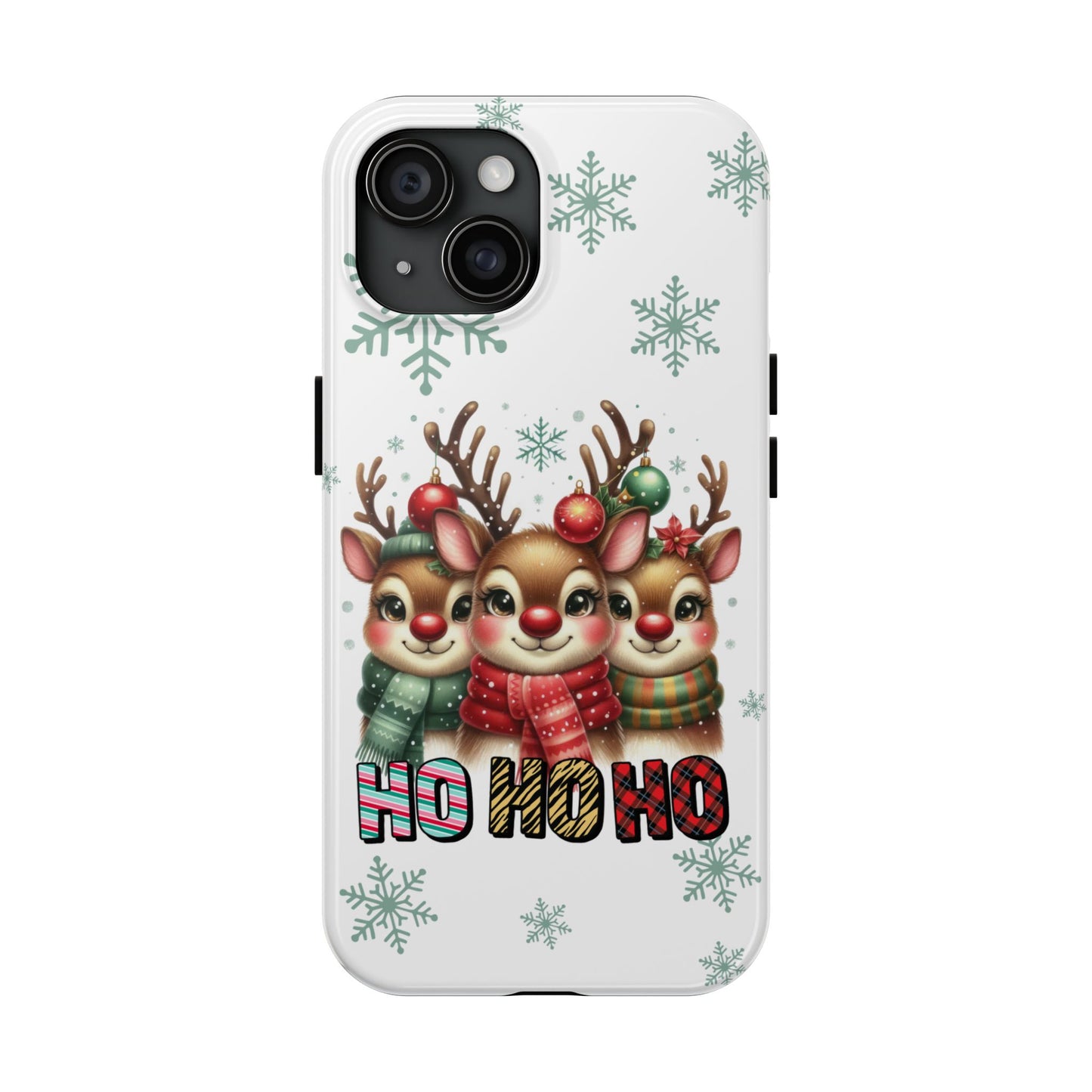 Festive reindeer Christmas iPhone 16 Case, Christmas iPhone Cover, Festive Holiday Accessory, Cute Xmas Phone Protector, Winter Santa Tech