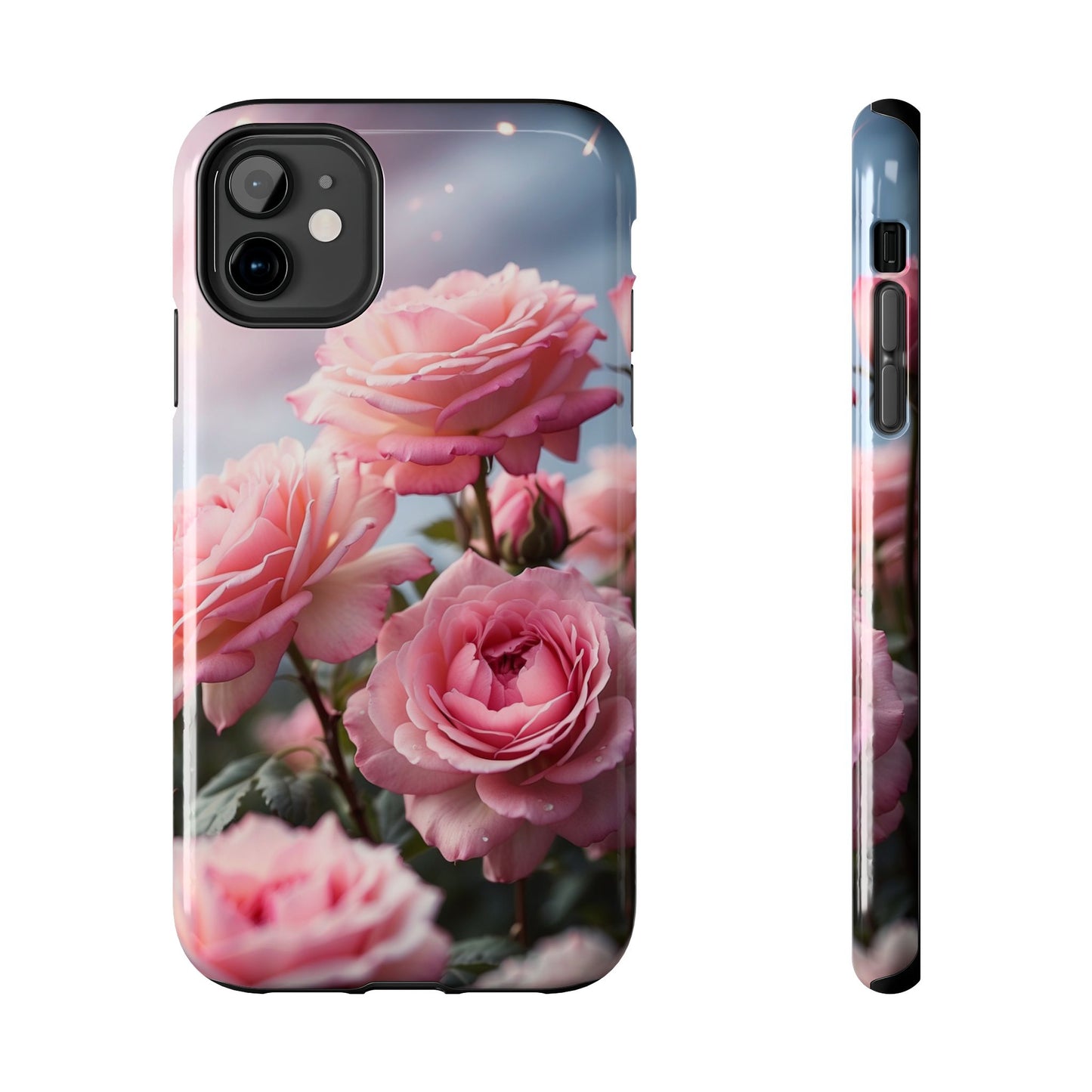 pink roses, floral iPhone Cover, flower Accessory, Cute Phone Protector, seasonal Tech