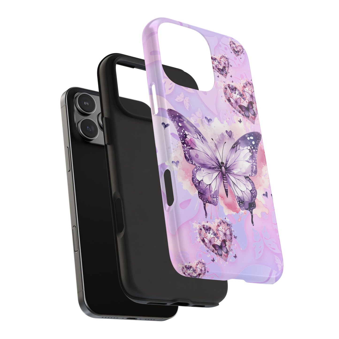 Purple butterfly bliss Phone Case iPhone compatible