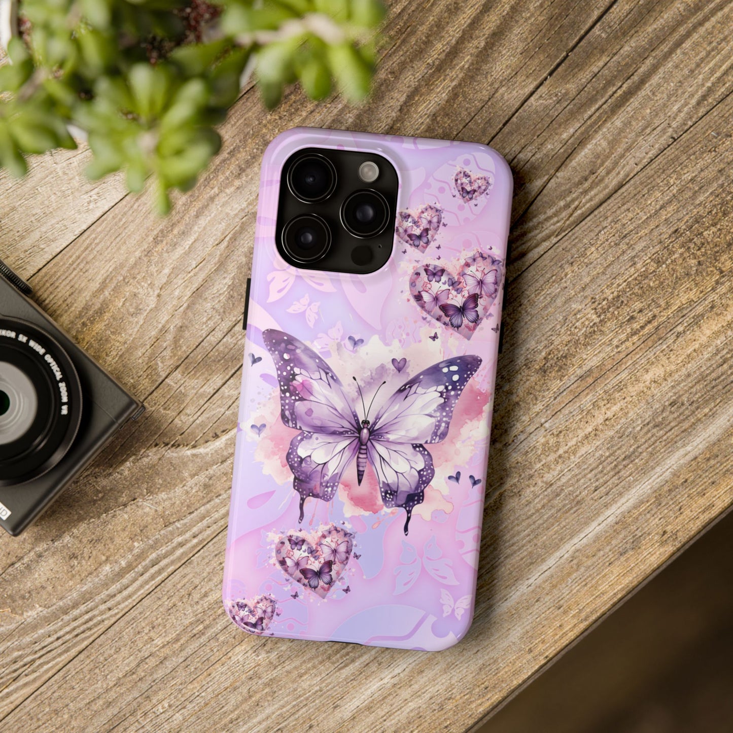 Purple butterfly bliss Phone Case iPhone compatible