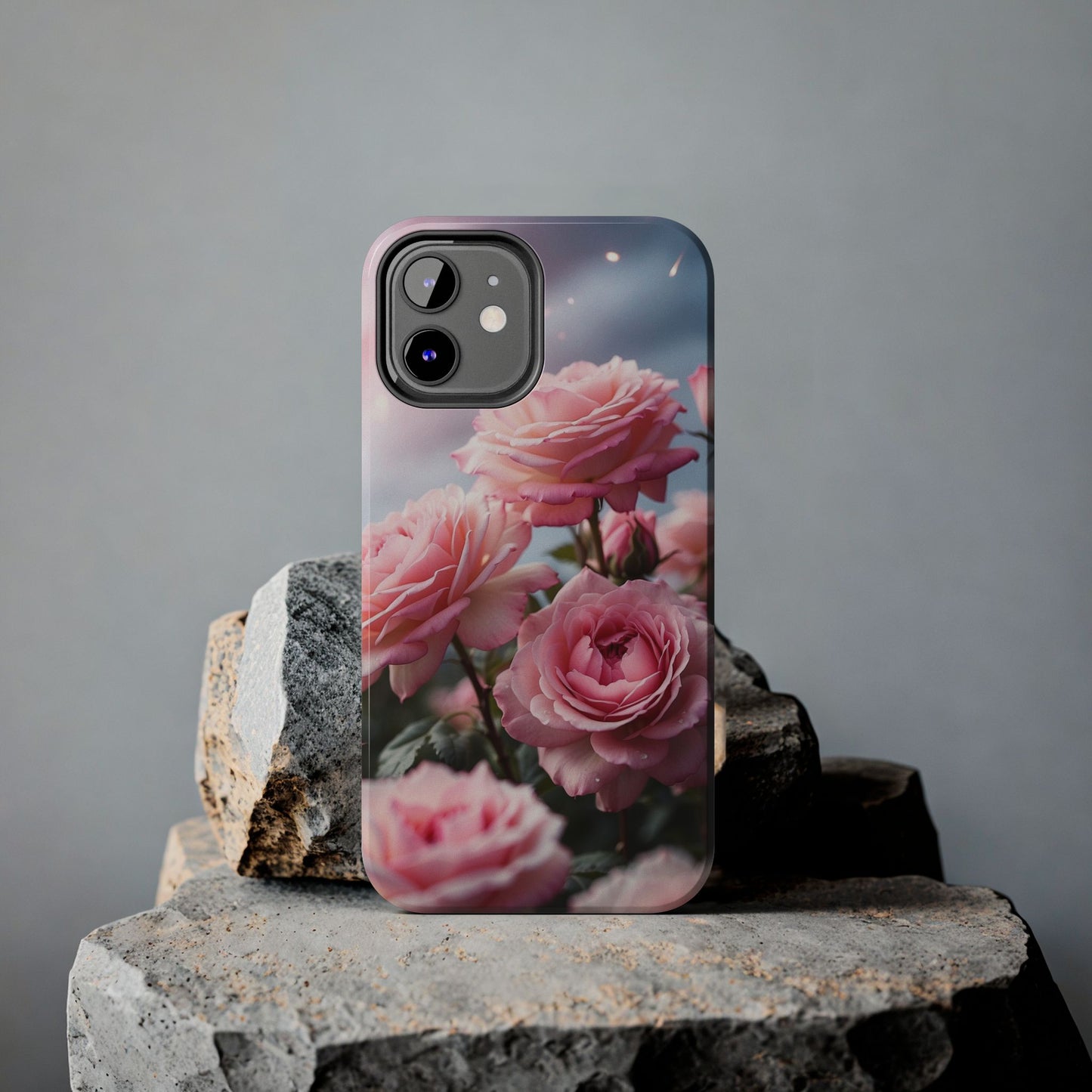 pink roses, floral iPhone Cover, flower Accessory, Cute Phone Protector, seasonal Tech