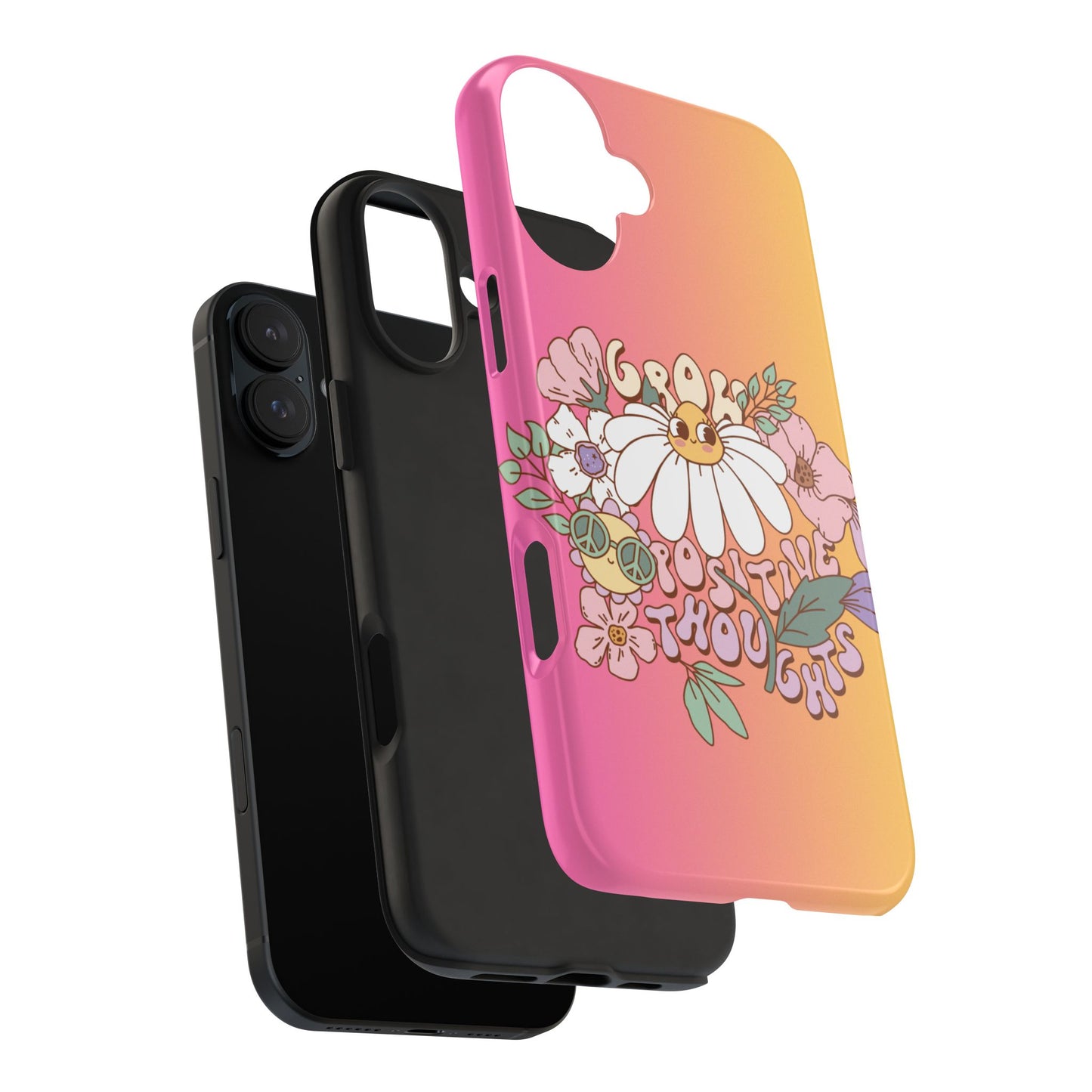 Grow positive thoughts Phone Case iPhone compatible