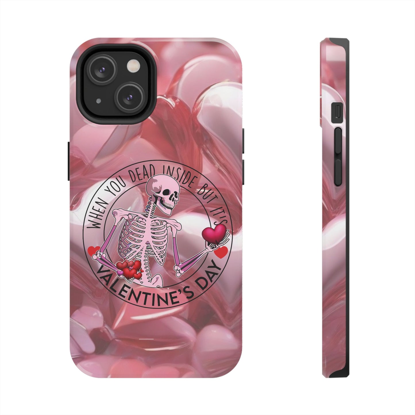 When you dead inside but it's Valentines day-Valentines day iPhone case- funny & anti valentines design