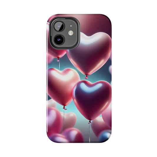Balloons from the heart- Valentines day iPhone case-aesthetic & stylish design