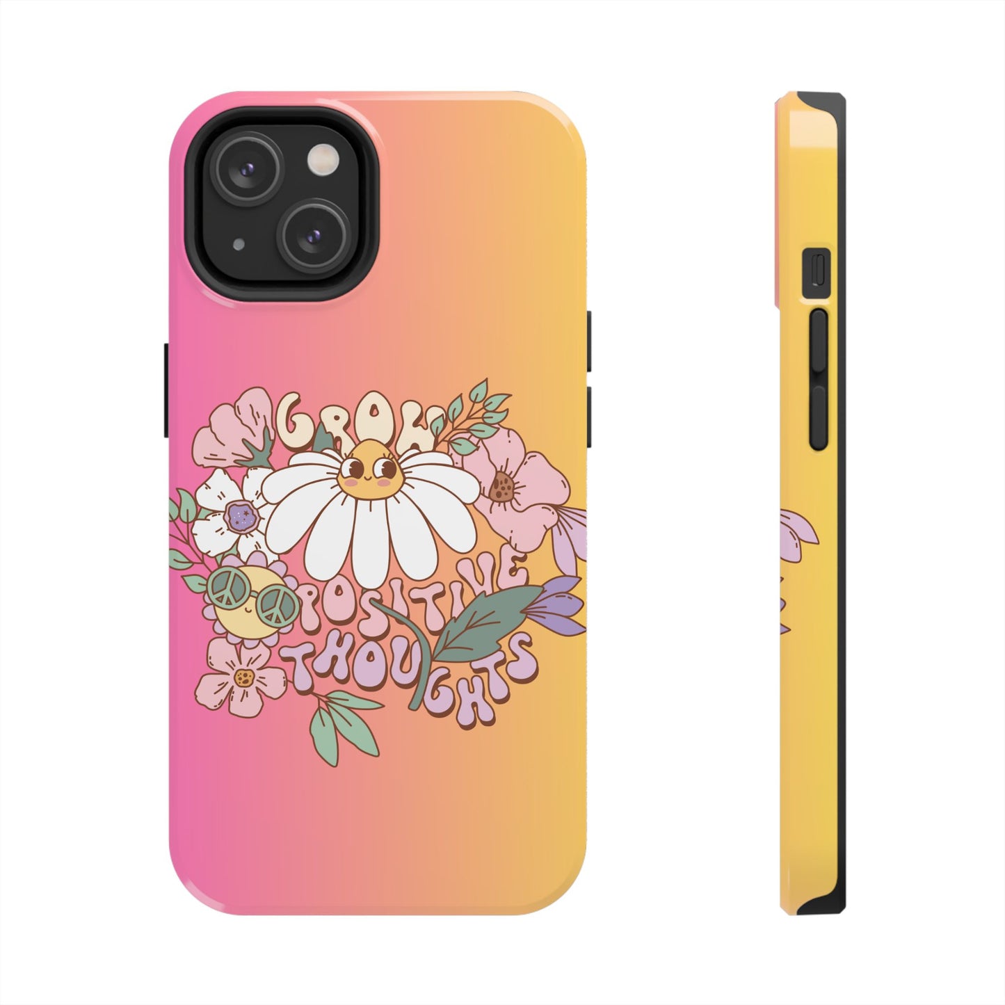 Grow positive thoughts Phone Case iPhone compatible