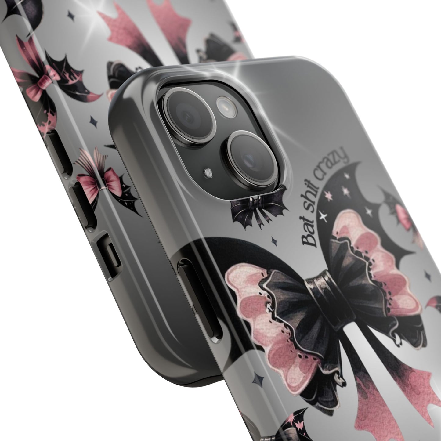 Bats & Bows Halloween themed iPhone case Models 11-15