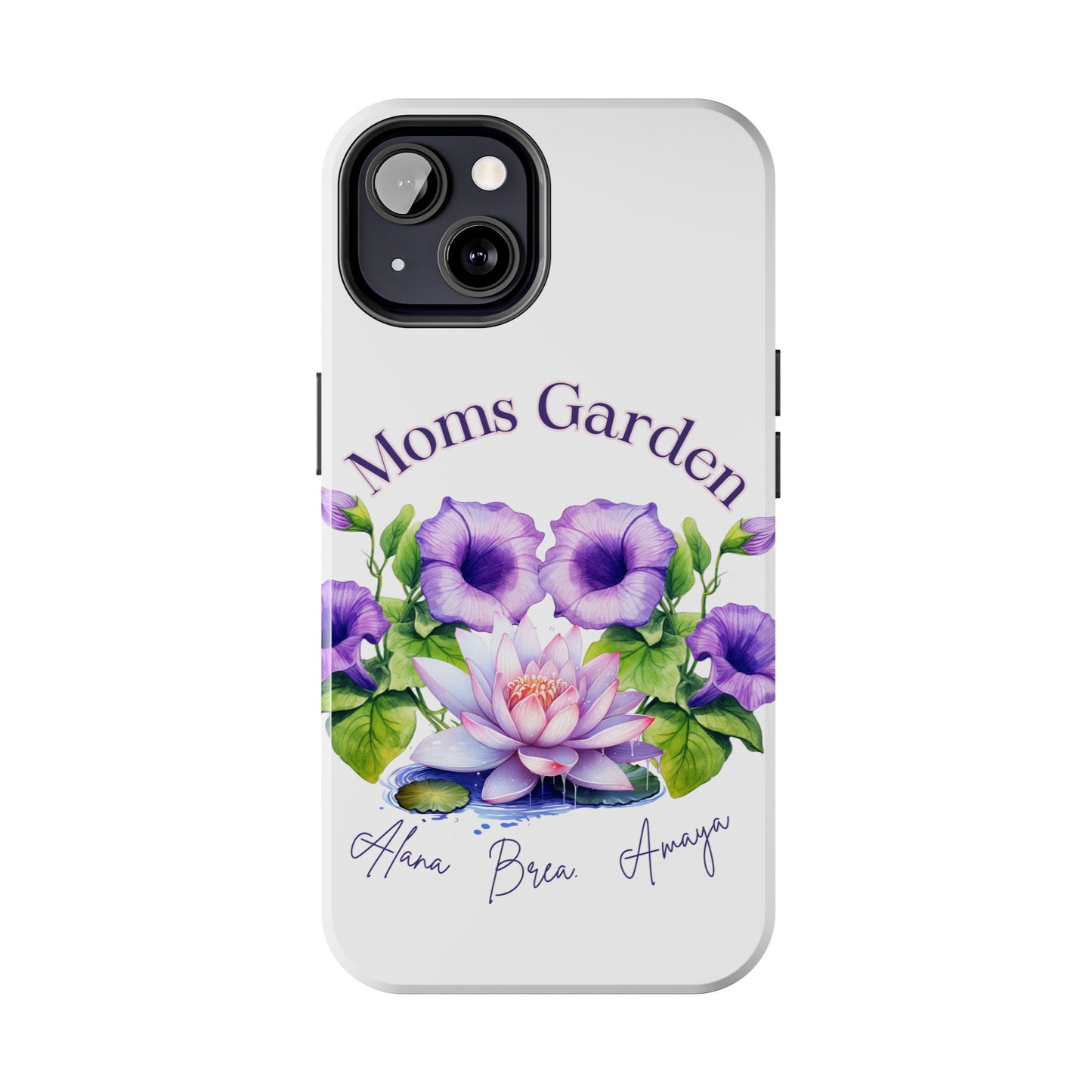 Custom "Moms Garden" phone case personalized Mother's Day gift