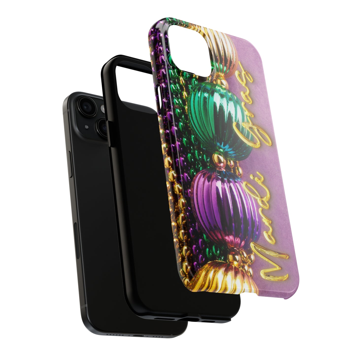 Mardi Gras beads Tough iPhone Case iPhone 15 accessories