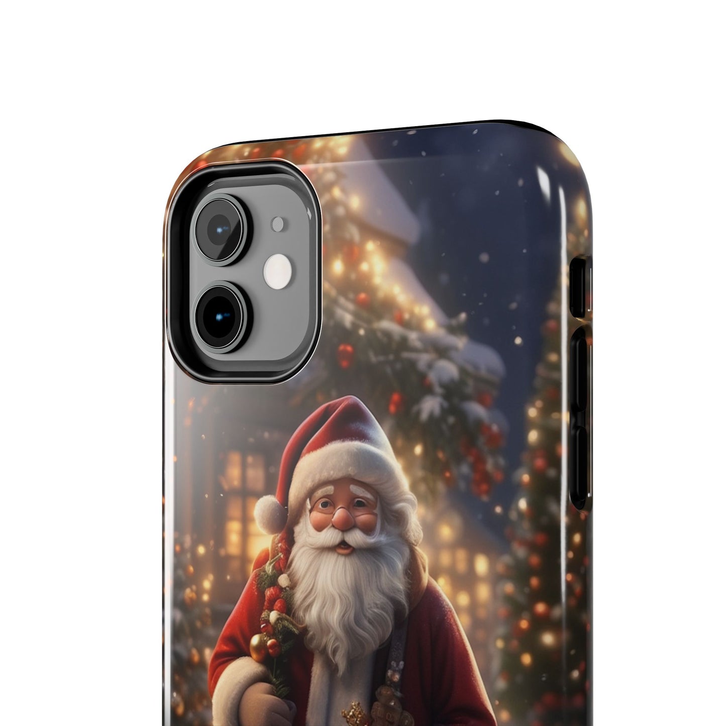 Vintage Christmas Santa iPhone case. Compatible with iPhone models 11-15 including all mini, plus, pro & pro max. Custom phone case for smartphones. design for Girls, Woman