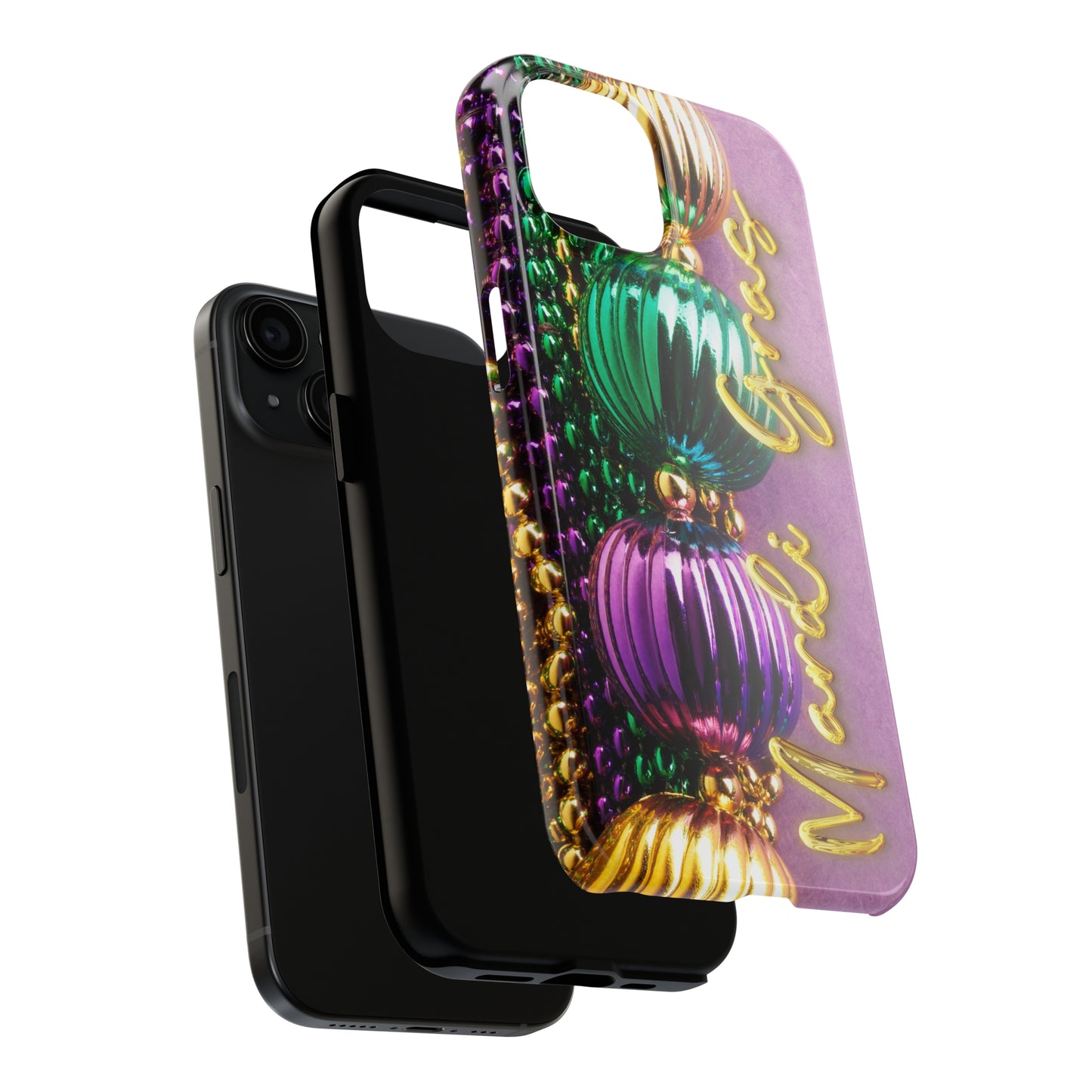Mardi Gras beads Tough iPhone Case iPhone 15 accessories