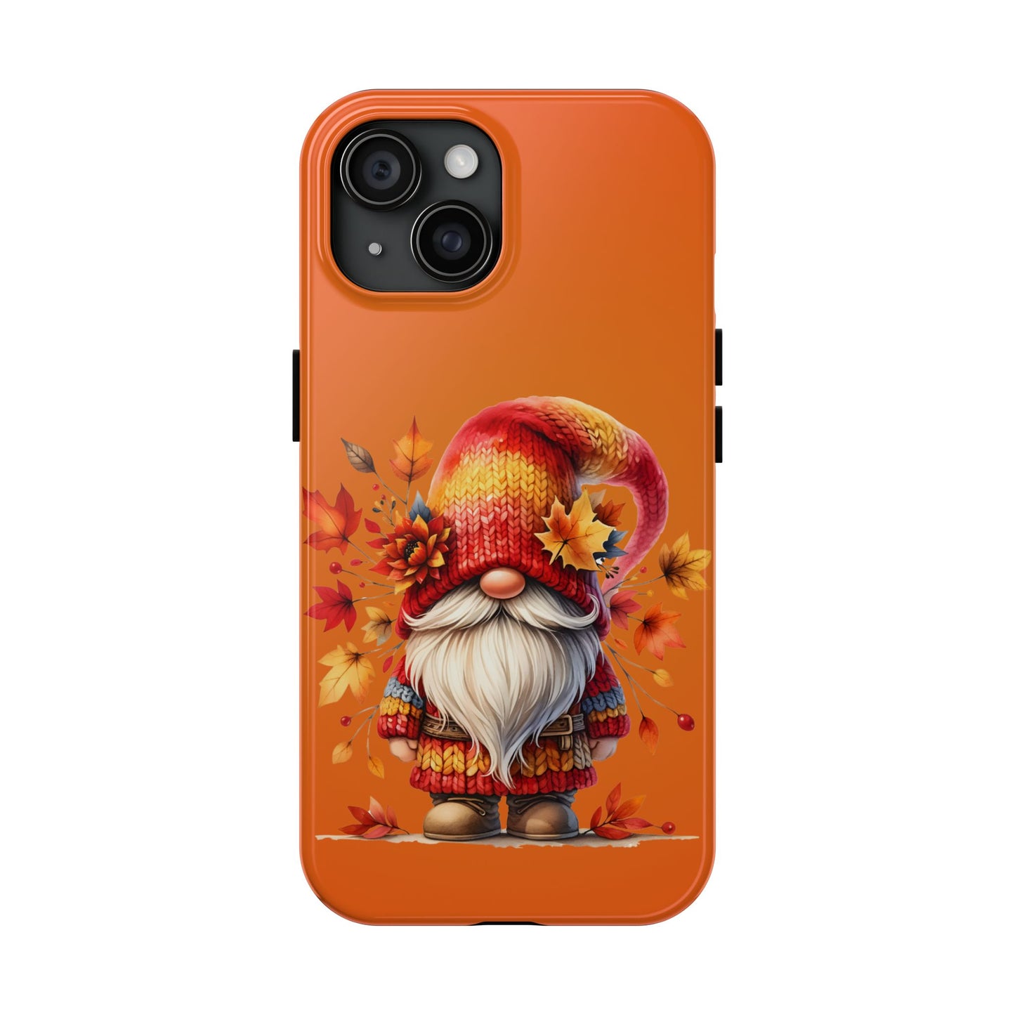 Cute fall Gnome, fall iPhone Cover, Festive Holiday Accessory, Cute fall Phone Protector, seasonal Tech