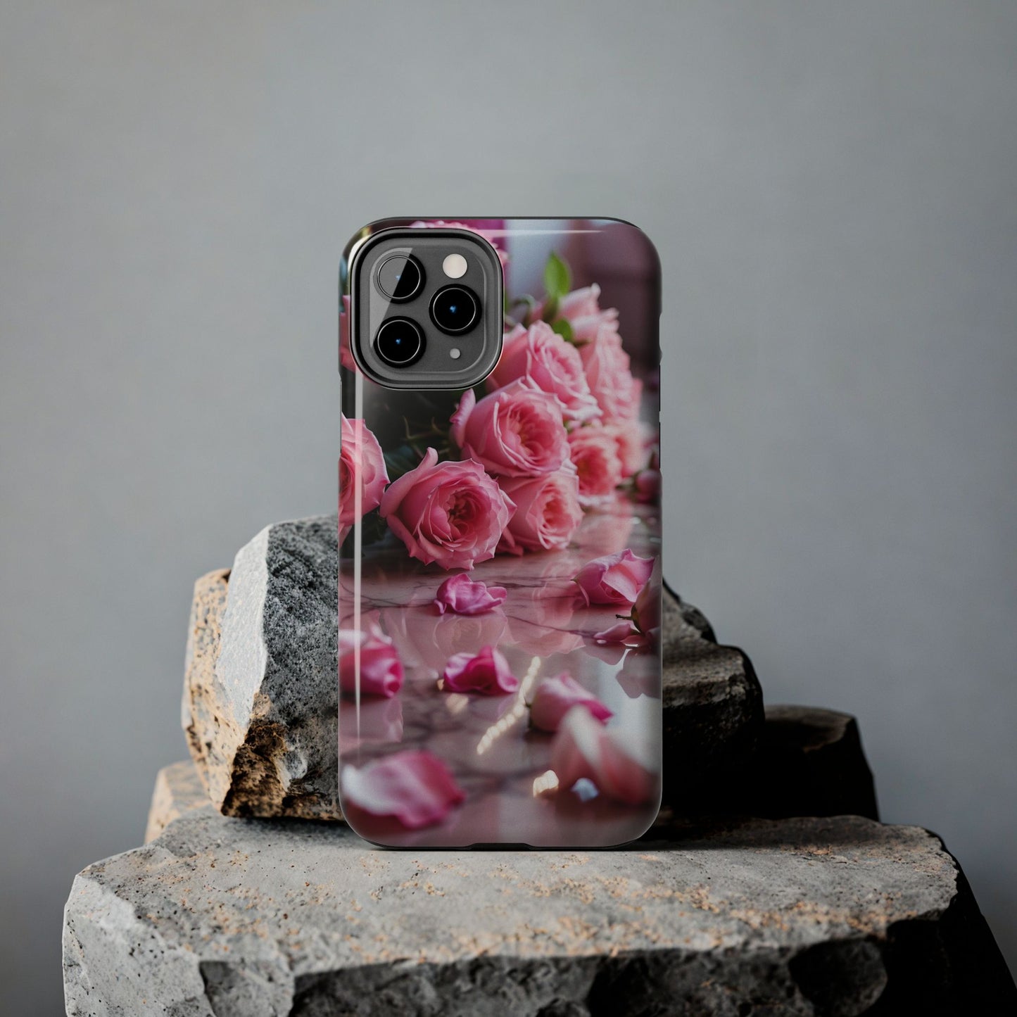 pink petals, floral iPhone Cover, flower Accessory, Cute Phone Protector, seasonal Tech