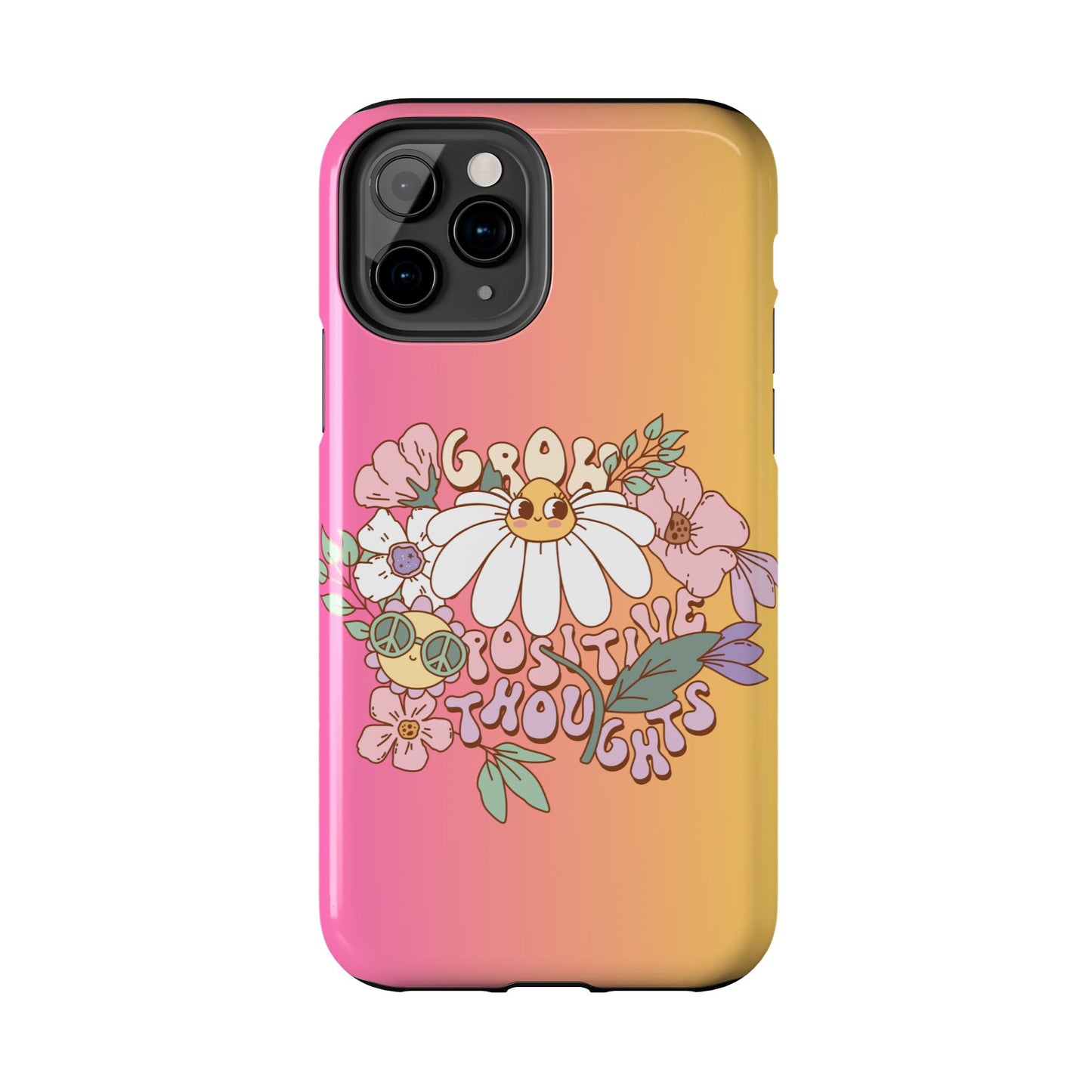 Grow positive thoughts Phone Case iPhone compatible